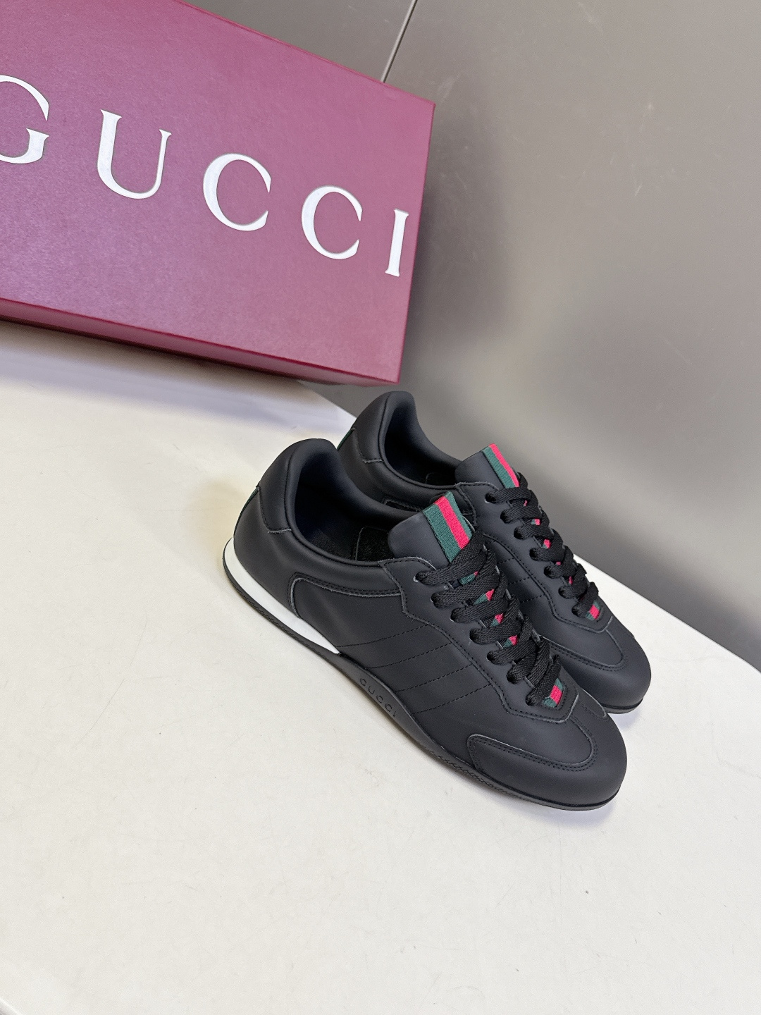 男装➕10 Gucci古驰Shift系列情侣款运动鞋系带休闲德训鞋超多明星网红种草 Gucci Shif