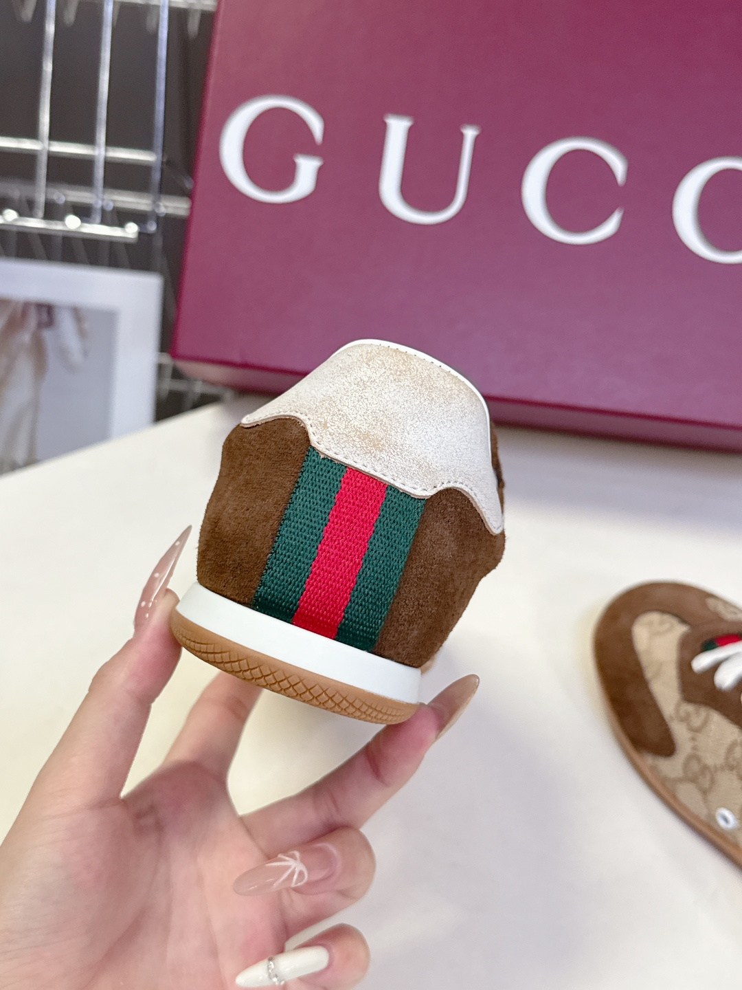 男装➕10 Gucci古驰Shift系列情侣款运动鞋系带休闲德训鞋超多明星网红种草 Gucci Shif