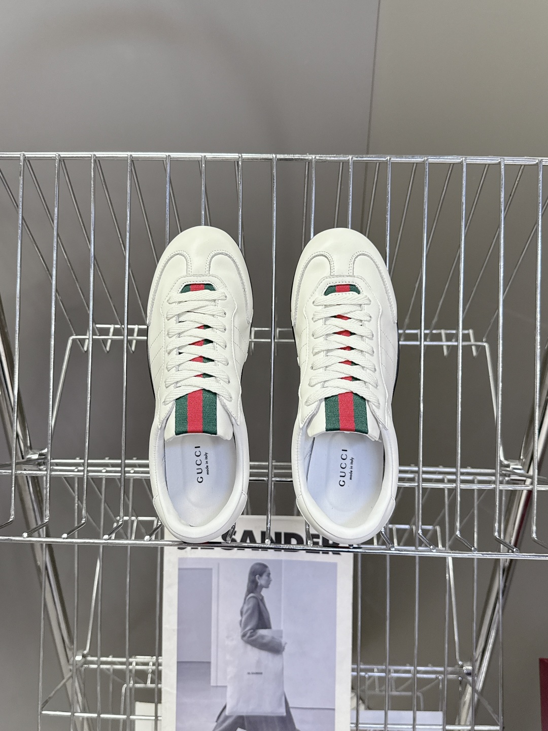 男装➕10 Gucci古驰Shift系列情侣款运动鞋系带休闲德训鞋超多明星网红种草 Gucci Shif