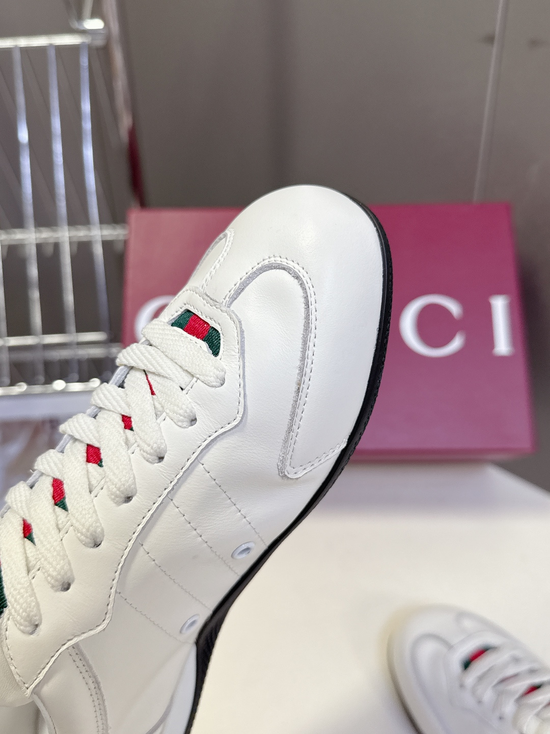 男装➕10 Gucci古驰Shift系列情侣款运动鞋系带休闲德训鞋超多明星网红种草 Gucci Shif