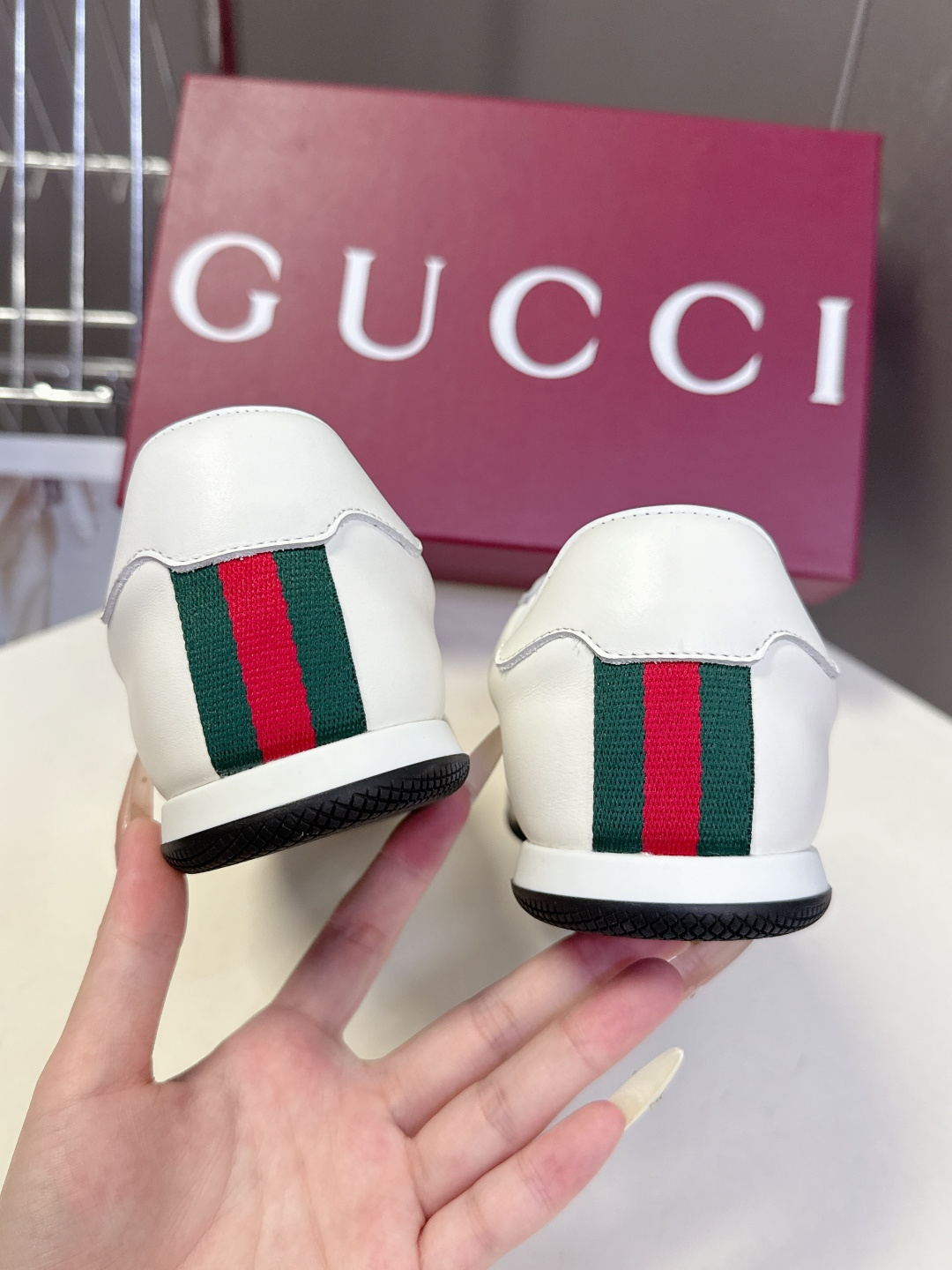 男装➕10 Gucci古驰Shift系列情侣款运动鞋系带休闲德训鞋超多明星网红种草 Gucci Shif
