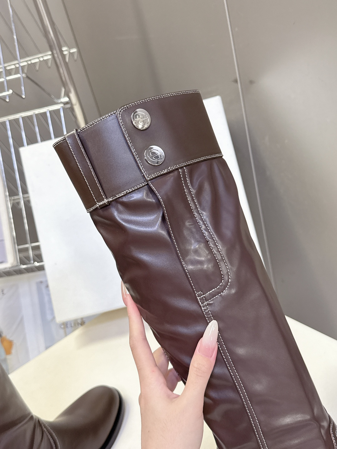 lost in echo2025秋冬新款复古西部牛仔堆堆靴 超多明星时尚博主种草 感受秋日与西部复古风的