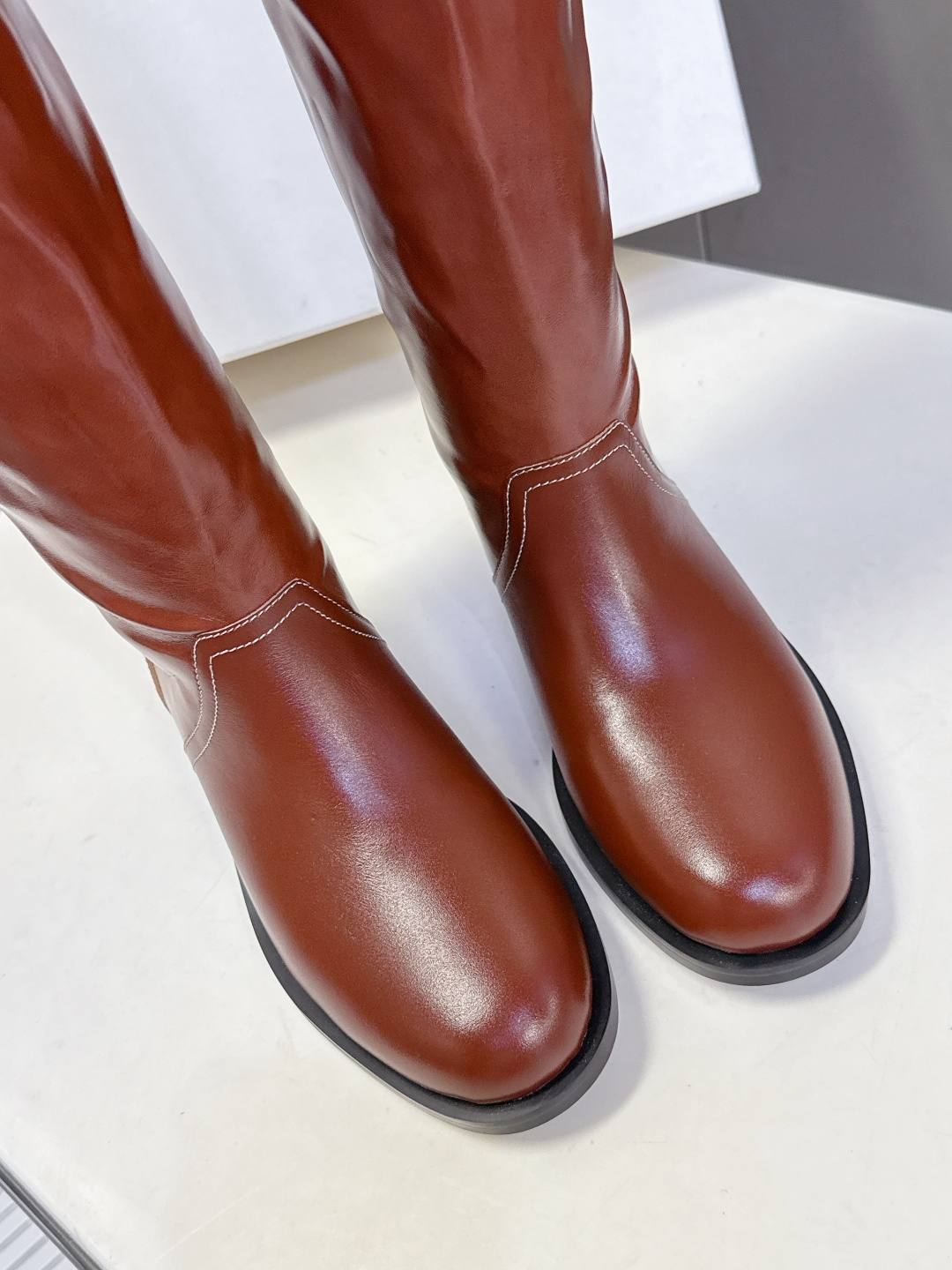 lost in echo2025秋冬新款复古西部牛仔堆堆靴 超多明星时尚博主种草 感受秋日与西部复古风的