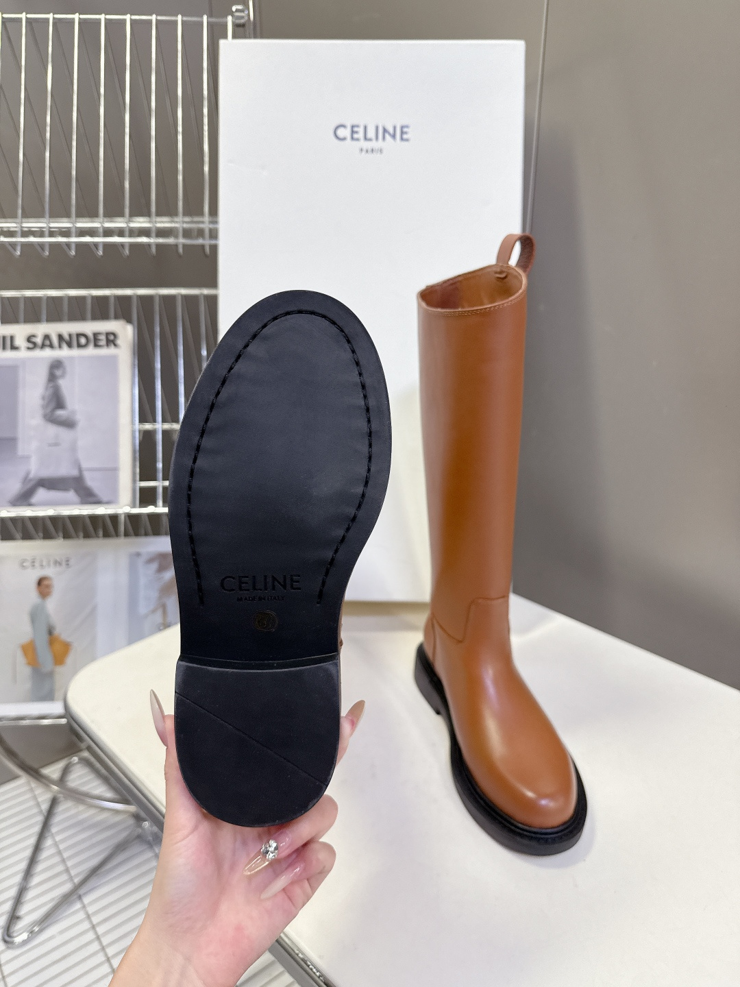 CELINE思琳2025秋冬专柜最新款骑士靴超多明星网红种草 时尚博主同款 早秋力推单品！复古欧美风格 