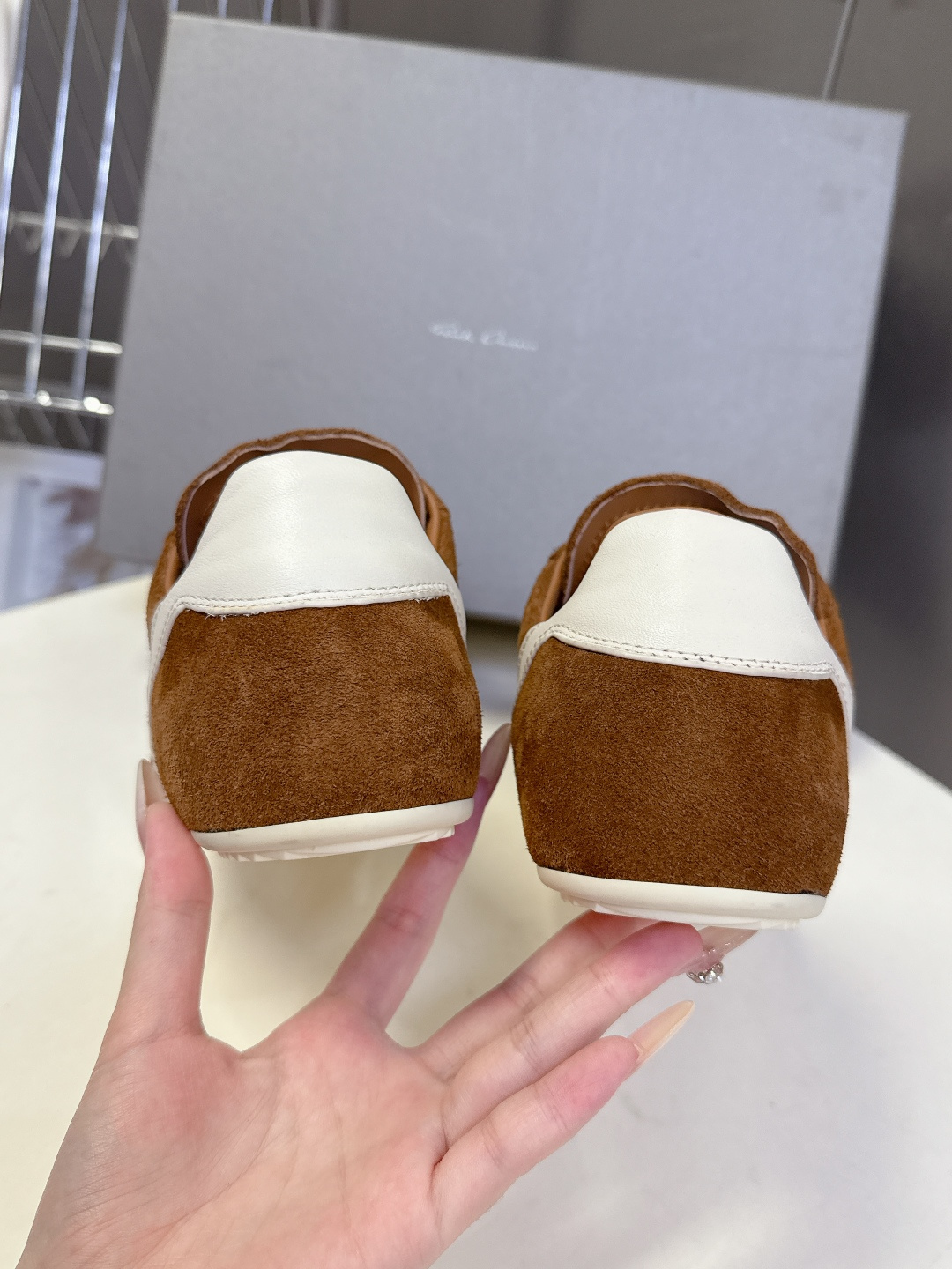 男装➕10 Rick Owens欧文斯最新情侣款复古运动 休闲鞋 德训鞋 薄底鞋超多明星时尚博主种草 当