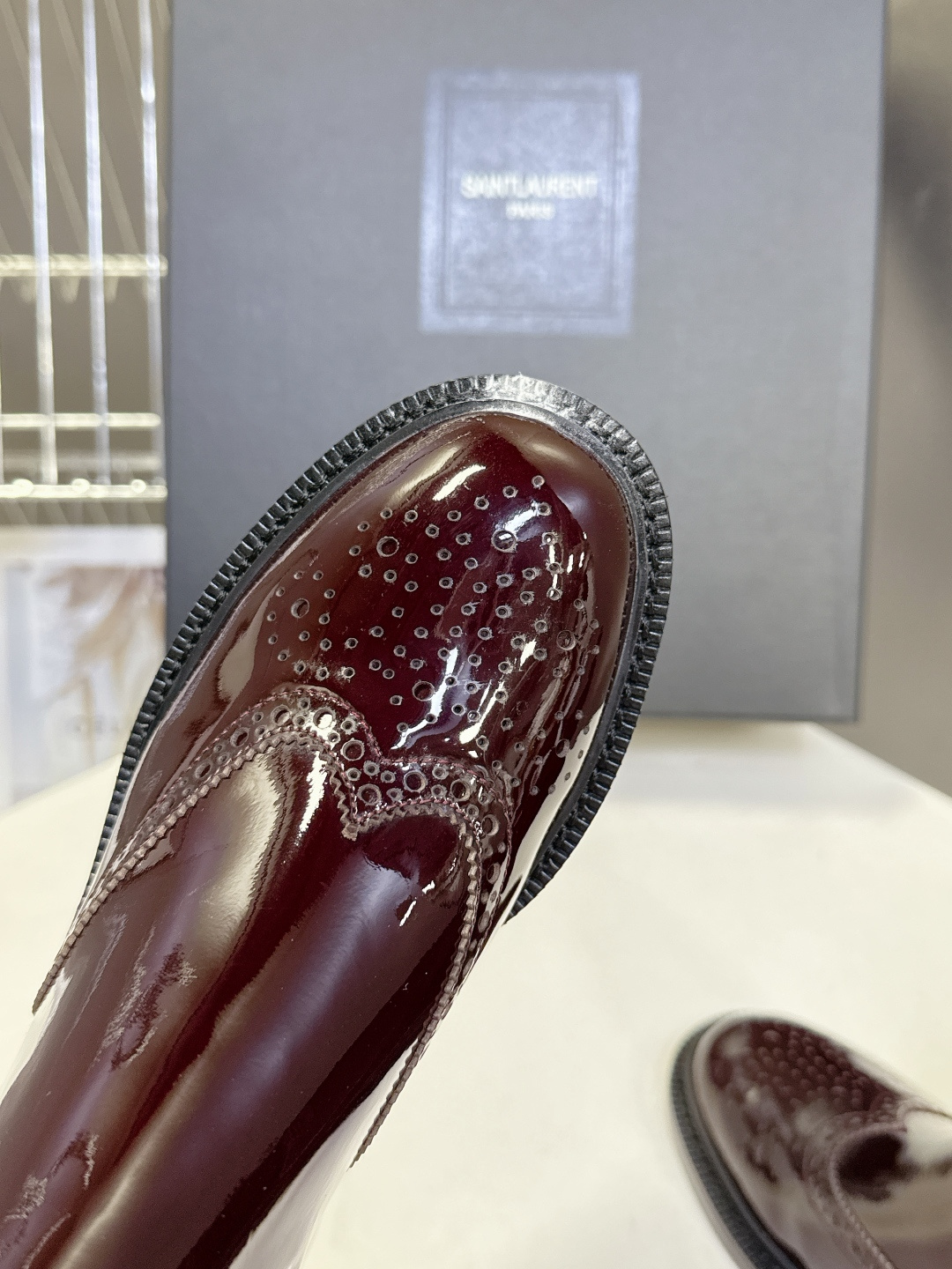 Saint Laurent圣罗兰秋冬最新款布洛克短靴 超多明星时尚博主种草 大小质感与原版完全一致✔️鞋