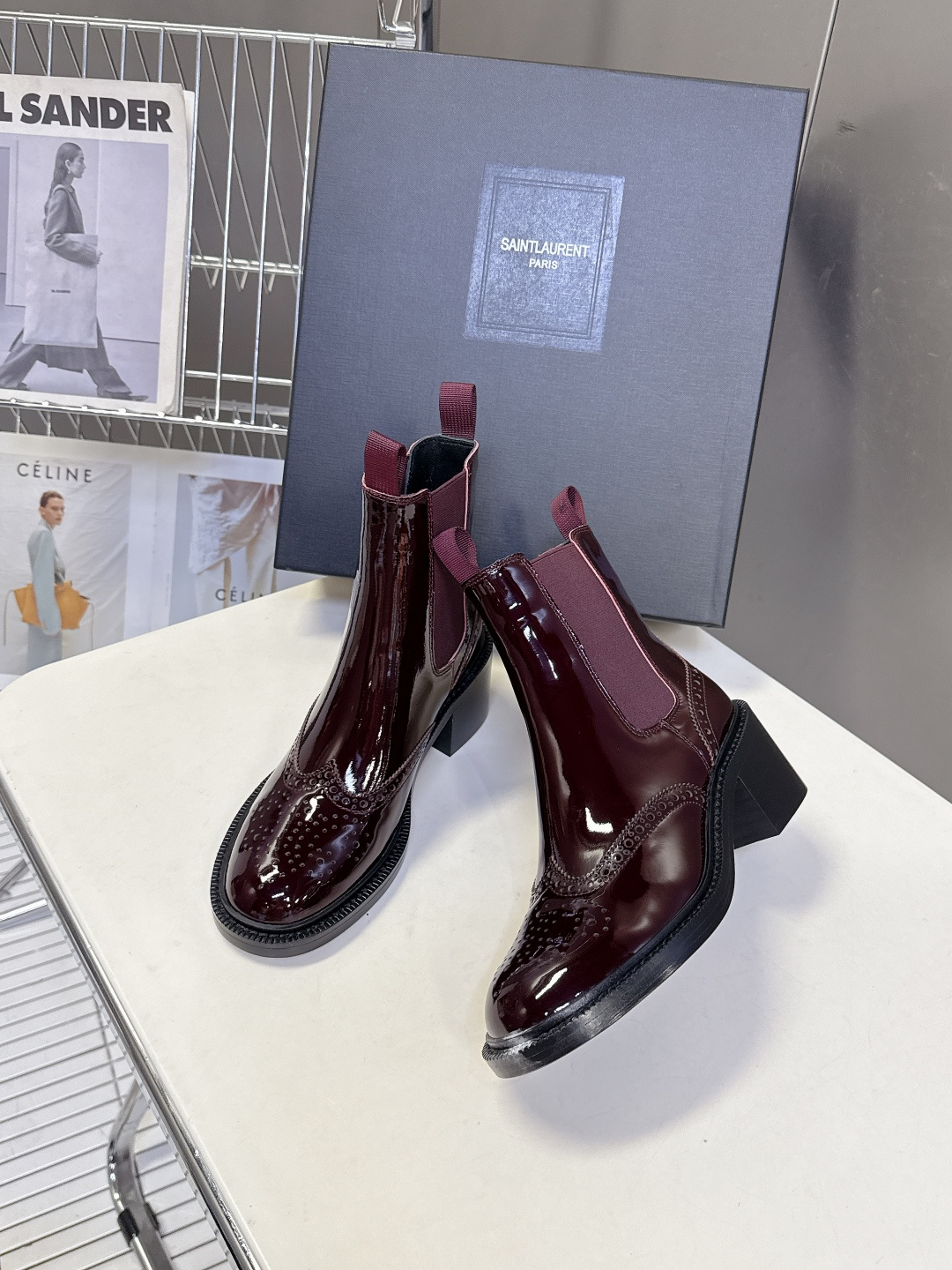Saint Laurent圣罗兰秋冬最新款布洛克短靴 超多明星时尚博主种草 大小质感与原版完全一致✔️鞋