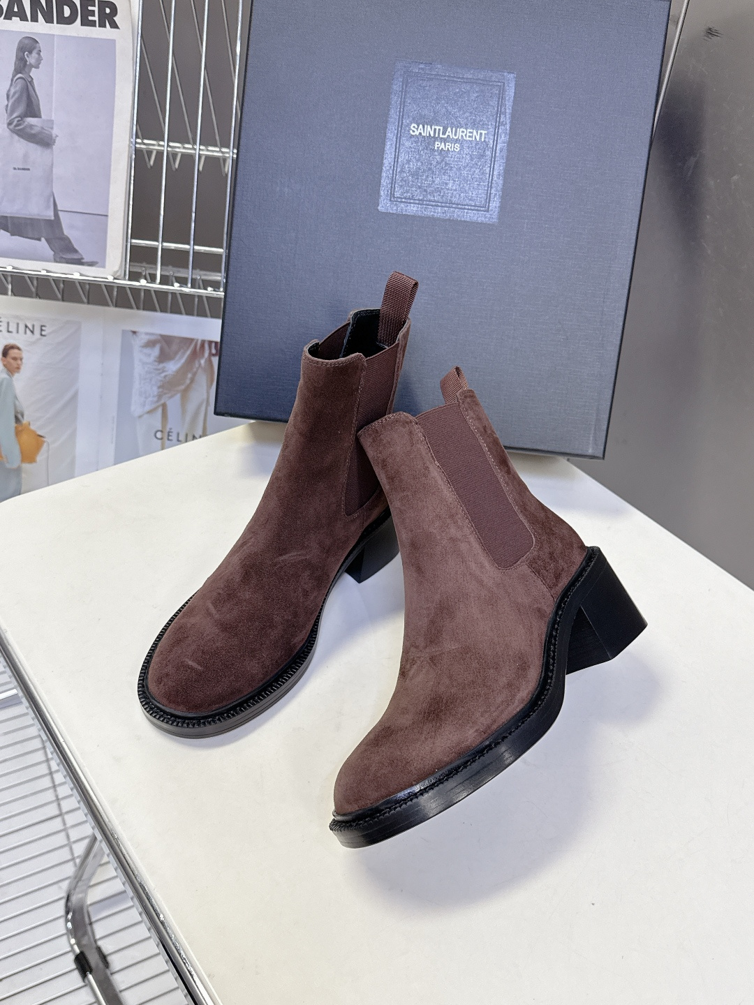 Saint Laurent圣罗兰秋冬最新款布洛克短靴 超多明星时尚博主种草 大小质感与原版完全一致✔️鞋