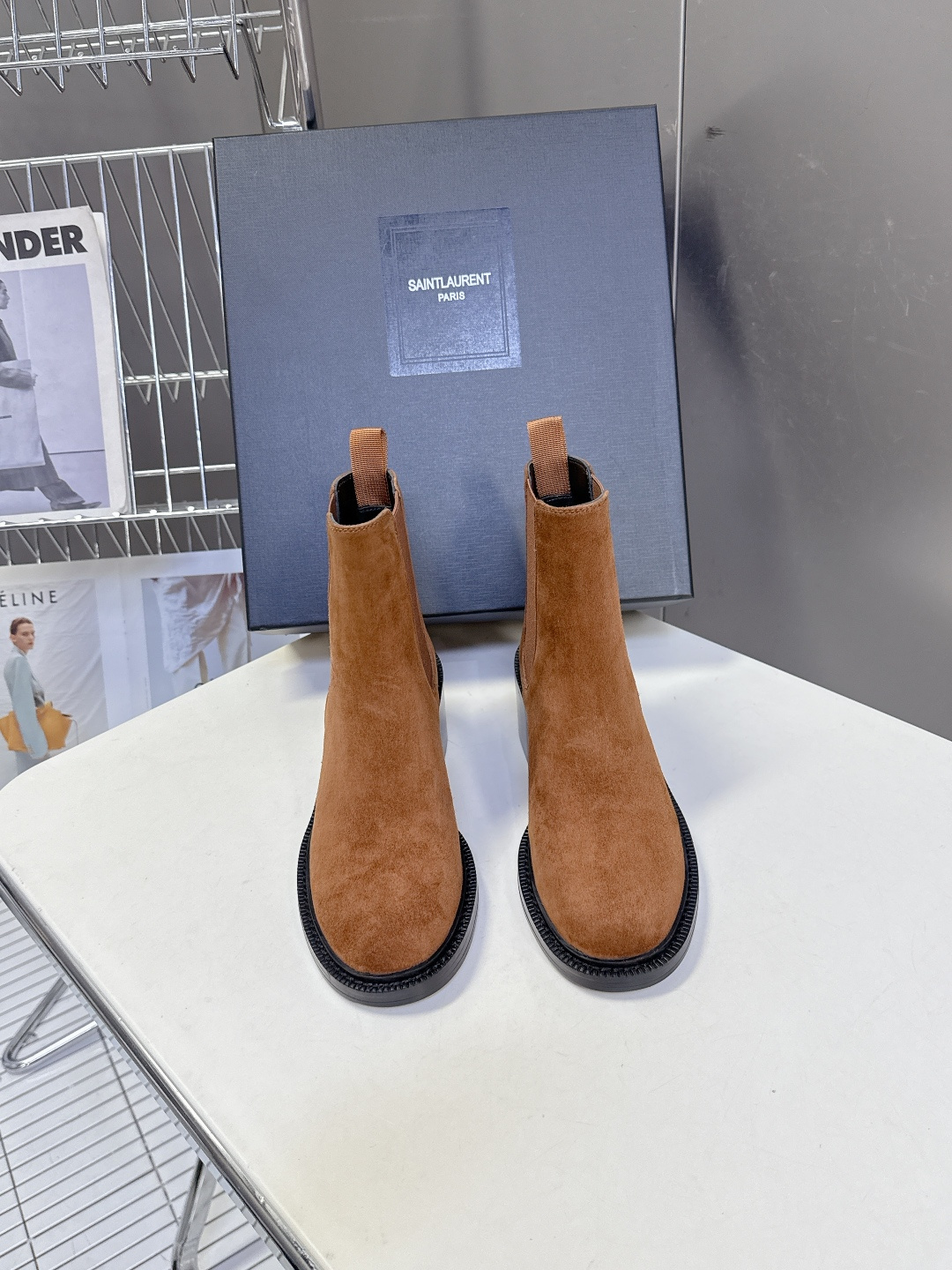Saint Laurent圣罗兰秋冬最新款布洛克短靴 超多明星时尚博主种草 大小质感与原版完全一致✔️鞋