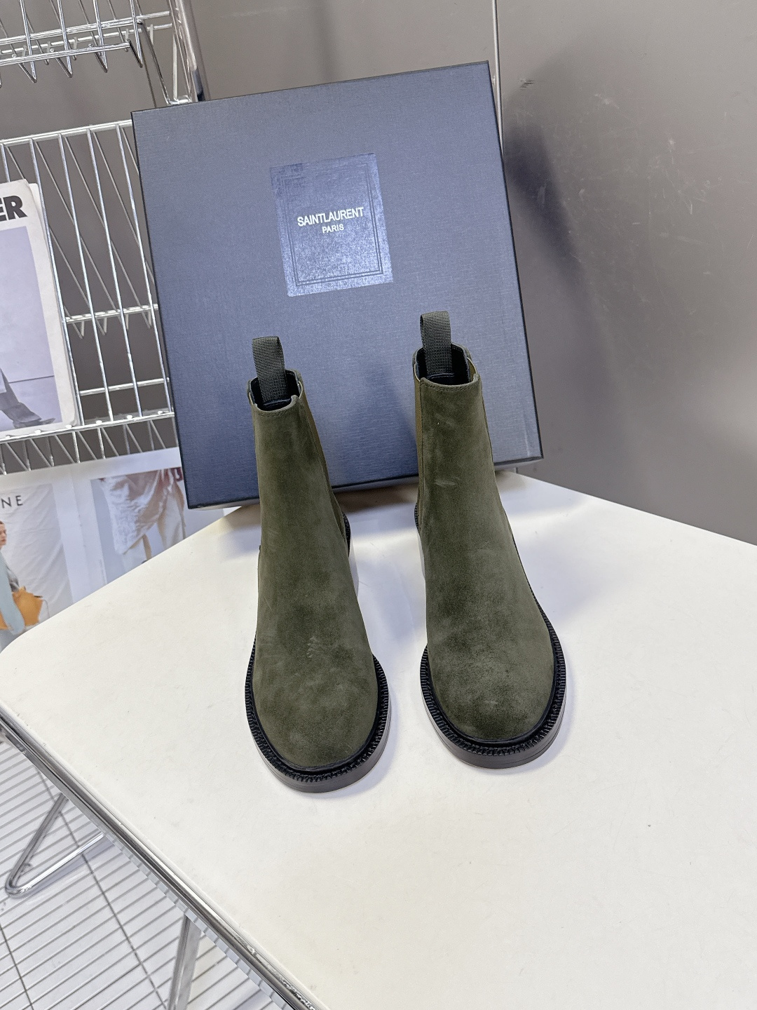 Saint Laurent圣罗兰秋冬最新款布洛克短靴 超多明星时尚博主种草 大小质感与原版完全一致✔️鞋