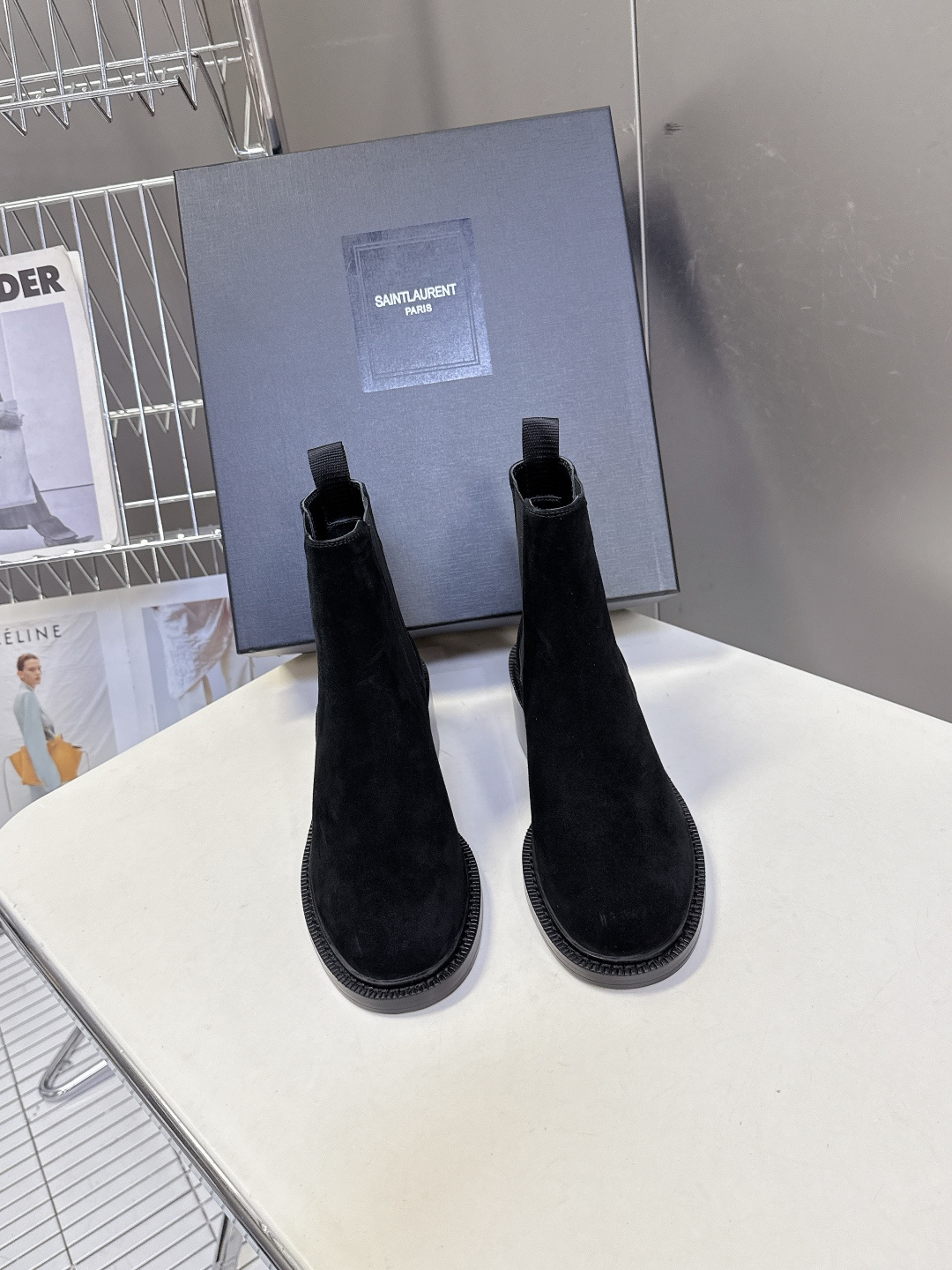 Saint Laurent圣罗兰秋冬最新款布洛克短靴 超多明星时尚博主种草 大小质感与原版完全一致✔️鞋
