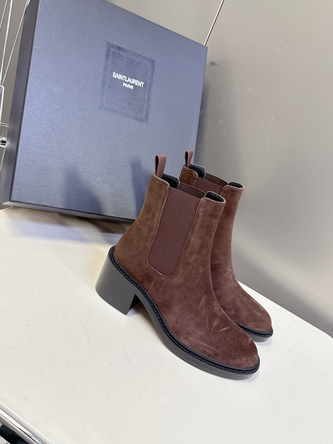 Saint Laurent圣罗兰秋冬最新款布洛克短靴 超多明星时尚博主种草 大小质感与原版完全一致✔️鞋