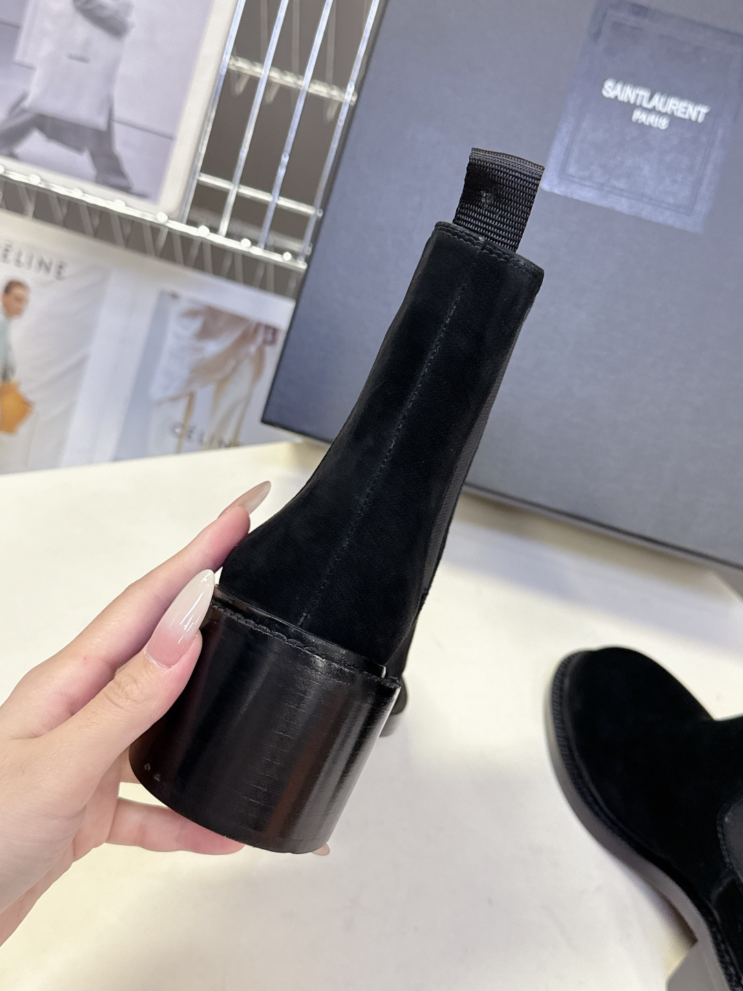 Saint Laurent圣罗兰秋冬最新款布洛克短靴 超多明星时尚博主种草 大小质感与原版完全一致✔️鞋