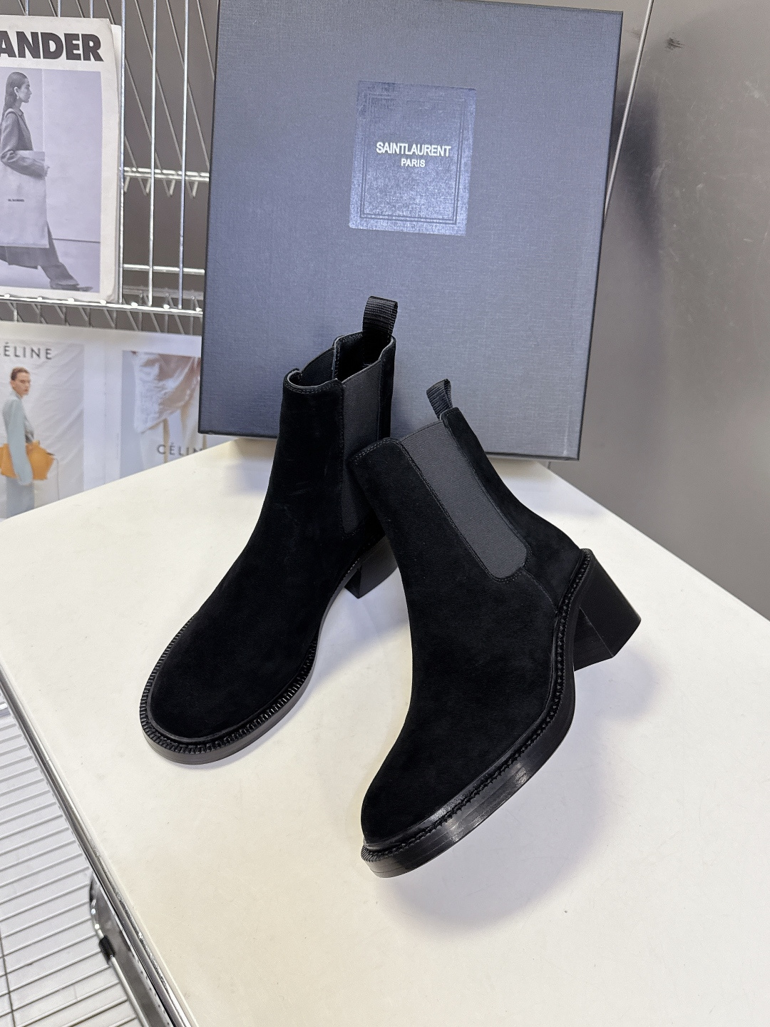Saint Laurent圣罗兰秋冬最新款布洛克短靴 超多明星时尚博主种草 大小质感与原版完全一致✔️鞋