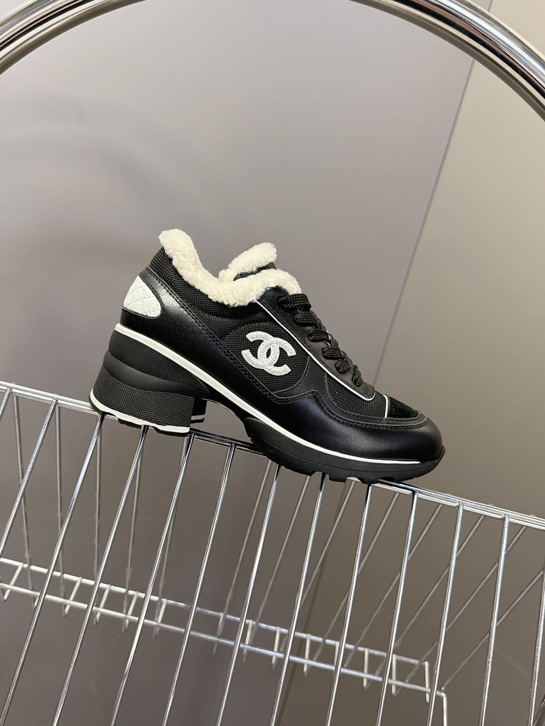 CHANEL 香奈儿25K秋冬最新款高跟复古毛毛运动鞋 超多明星时尚博主种草 专柜断货王 这季新款简直闭