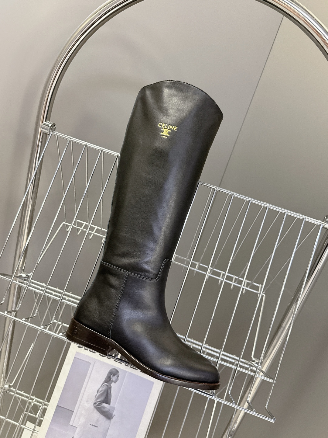 CELINE思琳2025秋冬专柜最新款骑士靴超多明星网红种草 时尚博主同款 早秋力推单品！复古欧美风格 