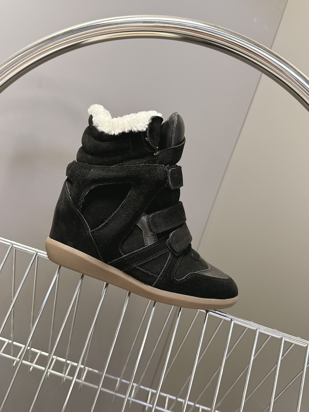 ISABEL MARANT 伊莎贝尔秋冬最新款毛毛高帮鞋 超多明星网红博主热推款 妥妥的增高神器 一双简