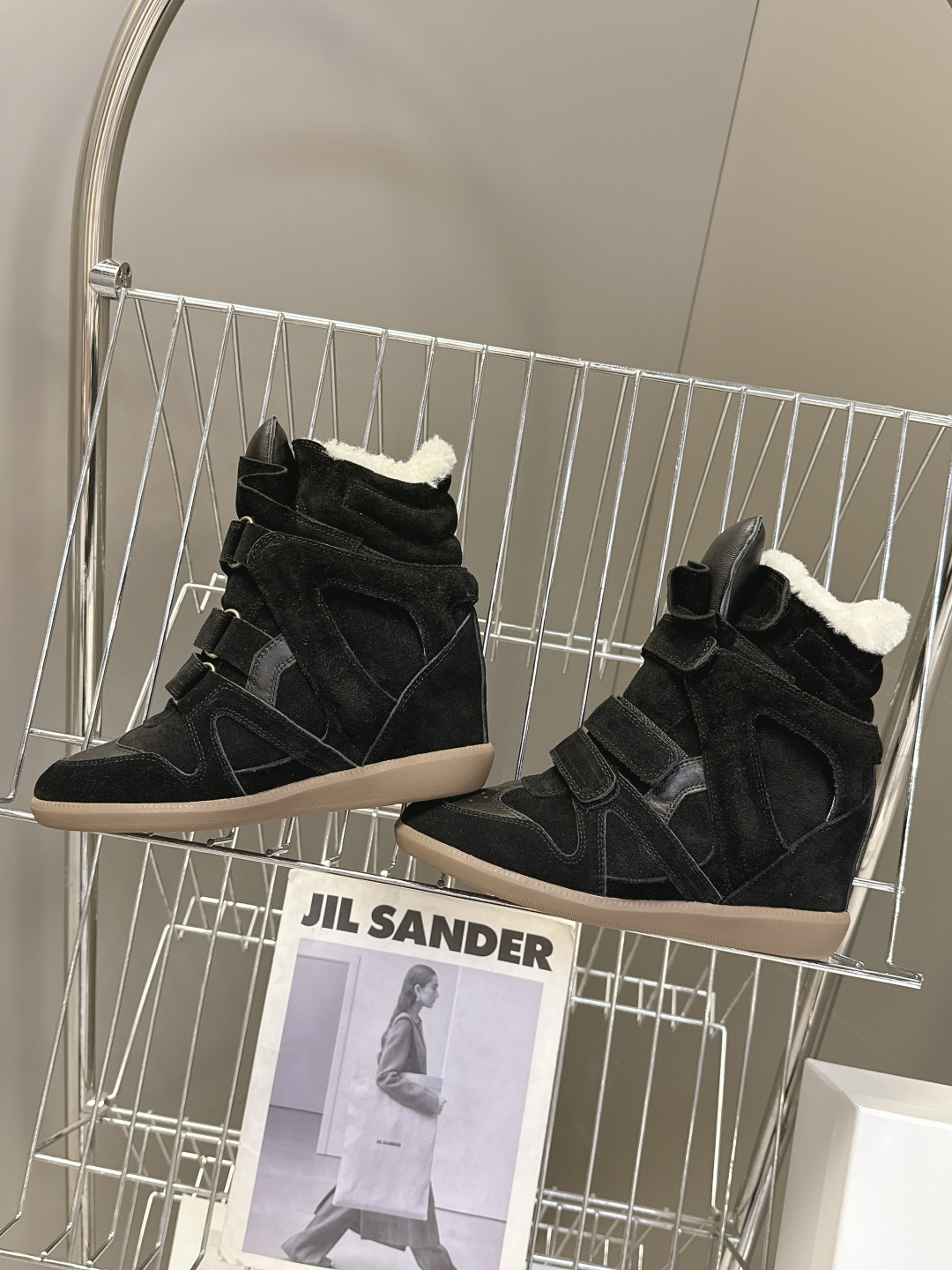 ISABEL MARANT 伊莎贝尔秋冬最新款毛毛高帮鞋 超多明星网红博主热推款 妥妥的增高神器 一双简