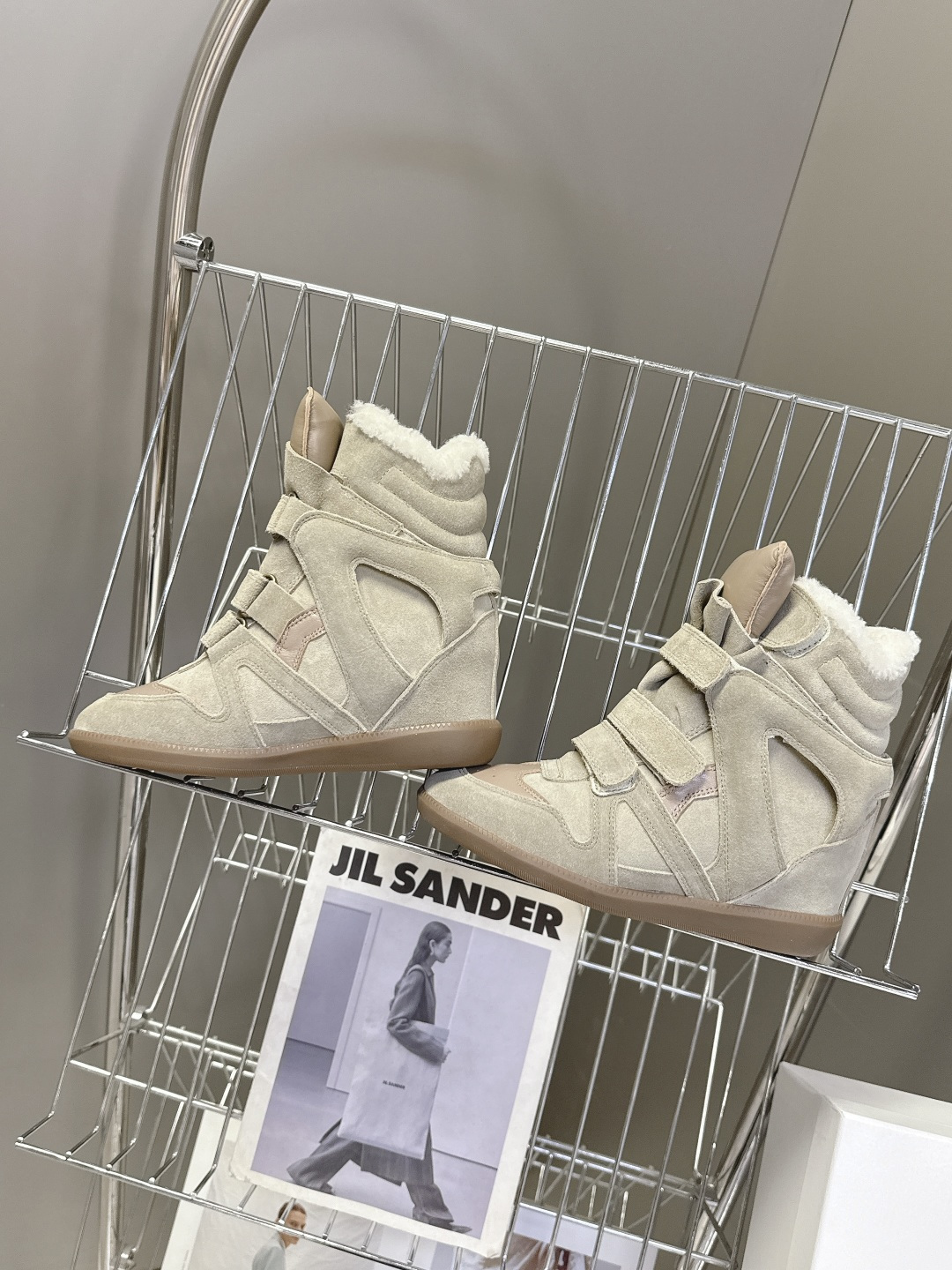 ISABEL MARANT 伊莎贝尔秋冬最新款毛毛高帮鞋 超多明星网红博主热推款 妥妥的增高神器 一双简