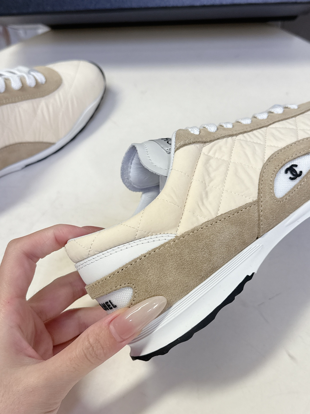 CHANEL香奈儿菱格纹棒球鞋 网球鞋 休闲 运动鞋原版购入开发 做货 小香最新隐藏款网球鞋软菱格纹 柔