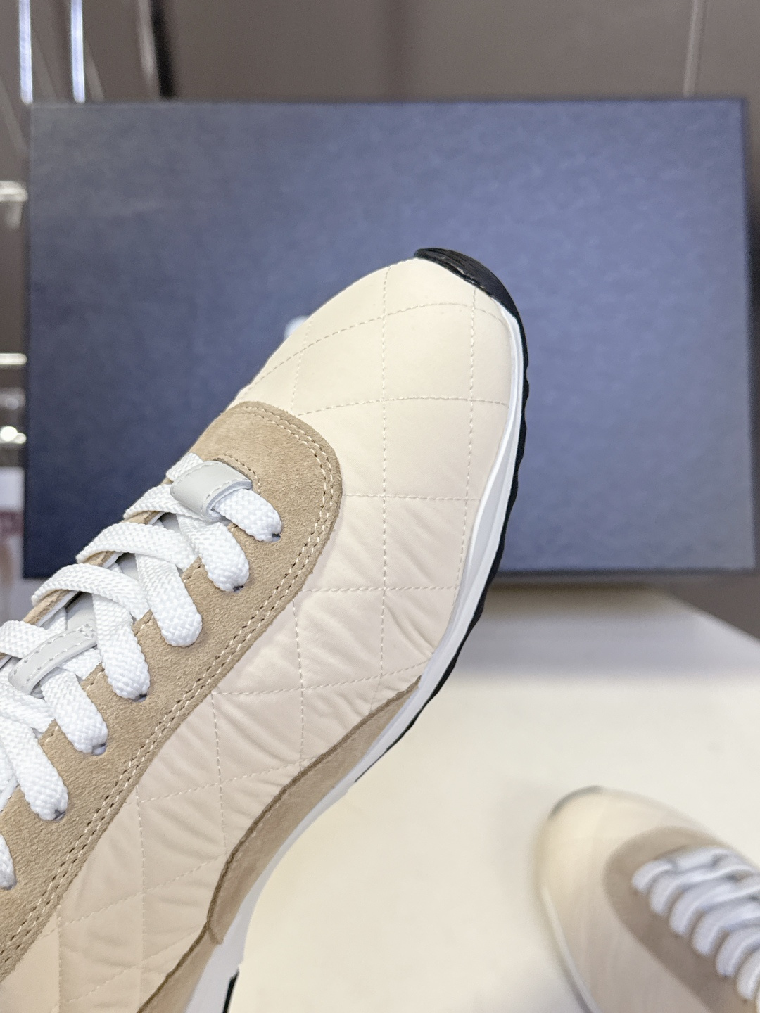 CHANEL香奈儿菱格纹棒球鞋 网球鞋 休闲 运动鞋原版购入开发 做货 小香最新隐藏款网球鞋软菱格纹 柔