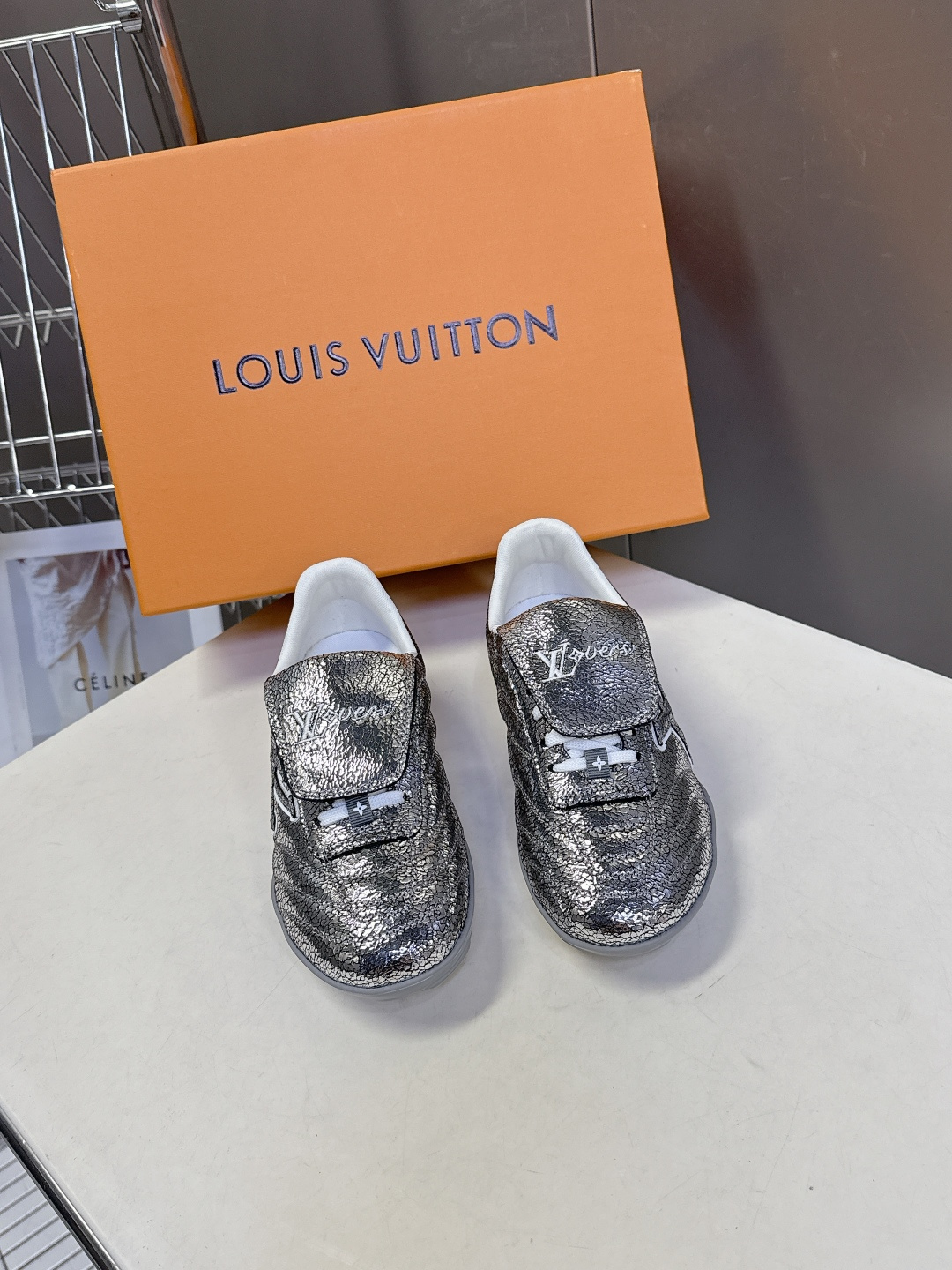 LV路易威登最新Footprint系列 情侣款足球运动鞋原版购入开发 做货 这款 Footprint S