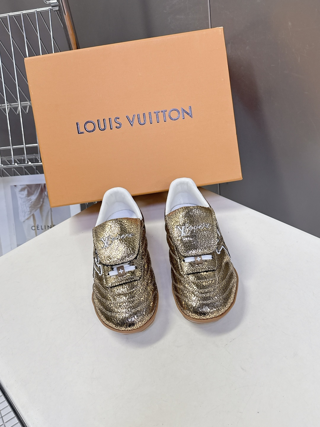 LV路易威登最新Footprint系列 情侣款足球运动鞋原版购入开发 做货 这款 Footprint S