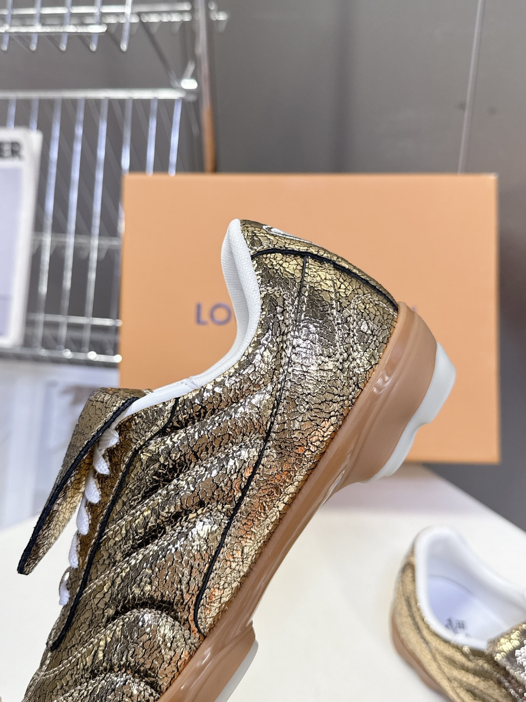 LV路易威登最新Footprint系列 情侣款足球运动鞋原版购入开发 做货 这款 Footprint S