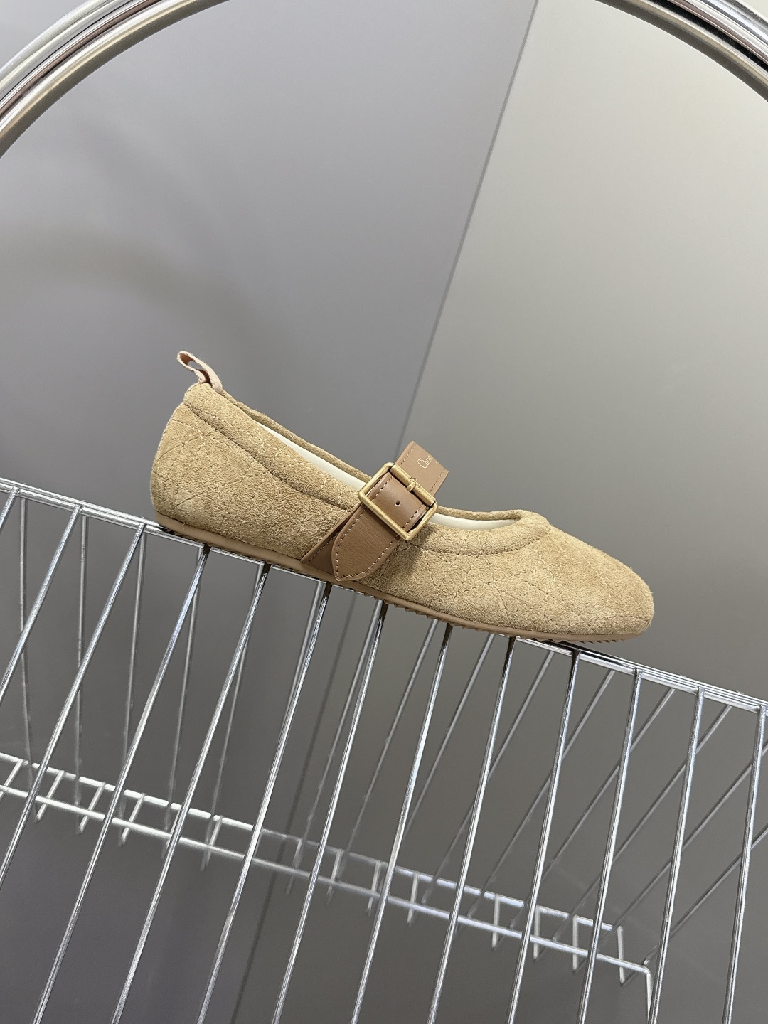 Dior迪奥2026春夏最新款 玛丽珍 芭蕾舞鞋 超多明星网红种草 芭蕾鞋经典的迪奥藤格纹元素 罗纹带子