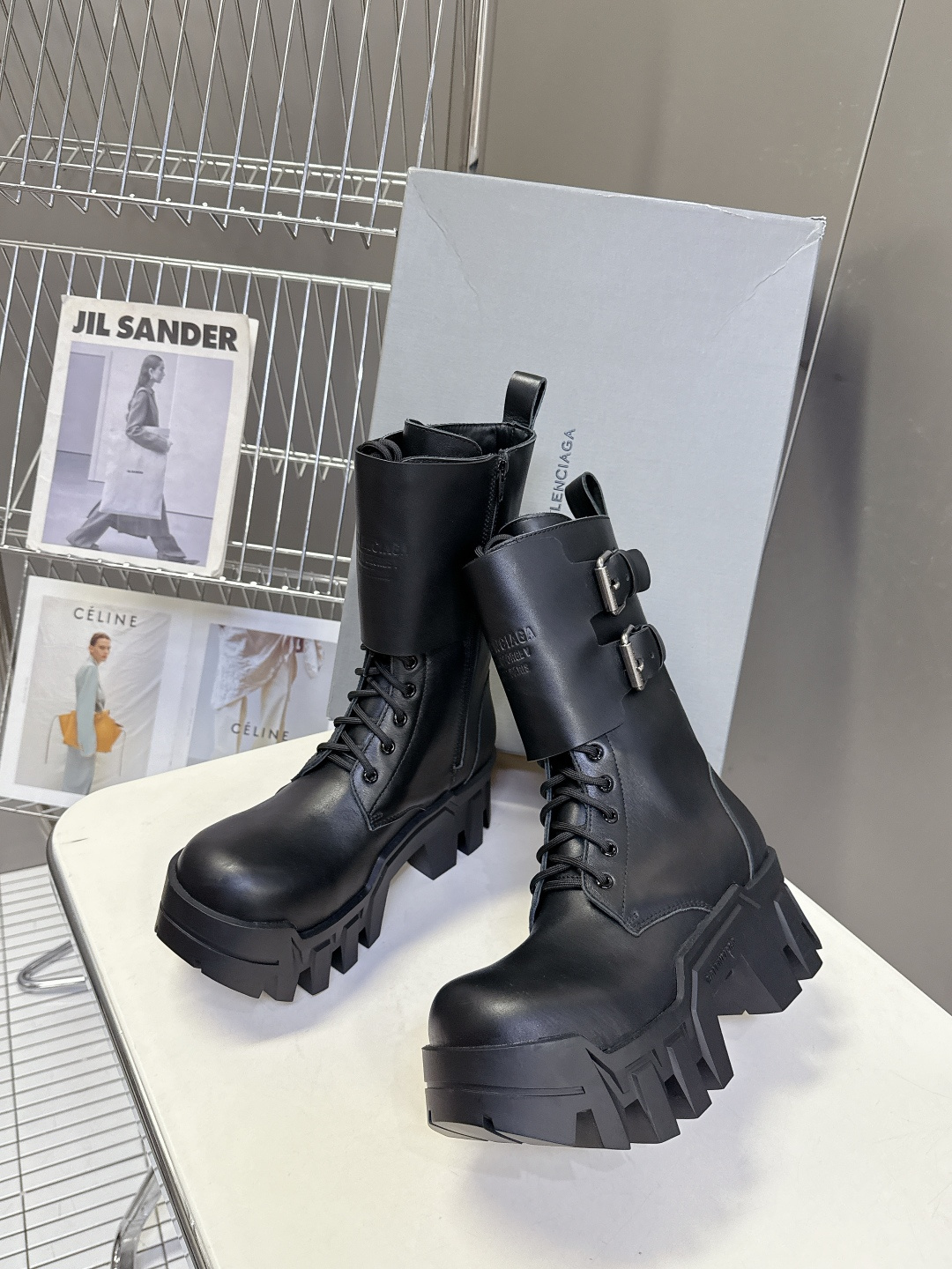 BALENCIAGA 巴黎世家Bulldozer Boots推土机系列 超多明星网红种草 原版复刻版本 细节图肉眼可见 