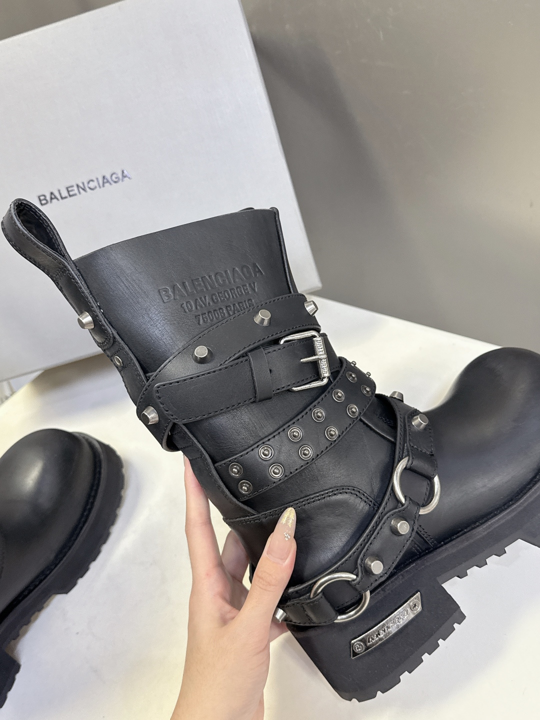 男➕20 Balenciaga巴黎世家25FW毒液Venom情侣款高筒靴 中筒靴 请认准高版本 这款靴子