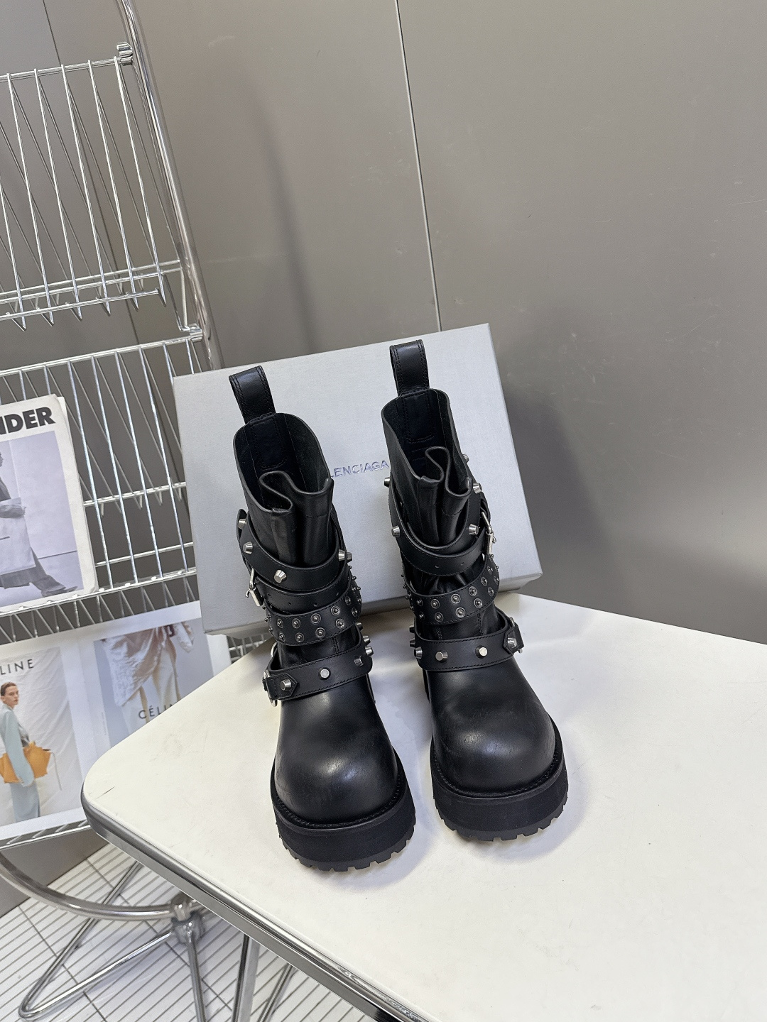 男➕20 Balenciaga巴黎世家25FW毒液Venom情侣款高筒靴 中筒靴 请认准高版本 这款靴子