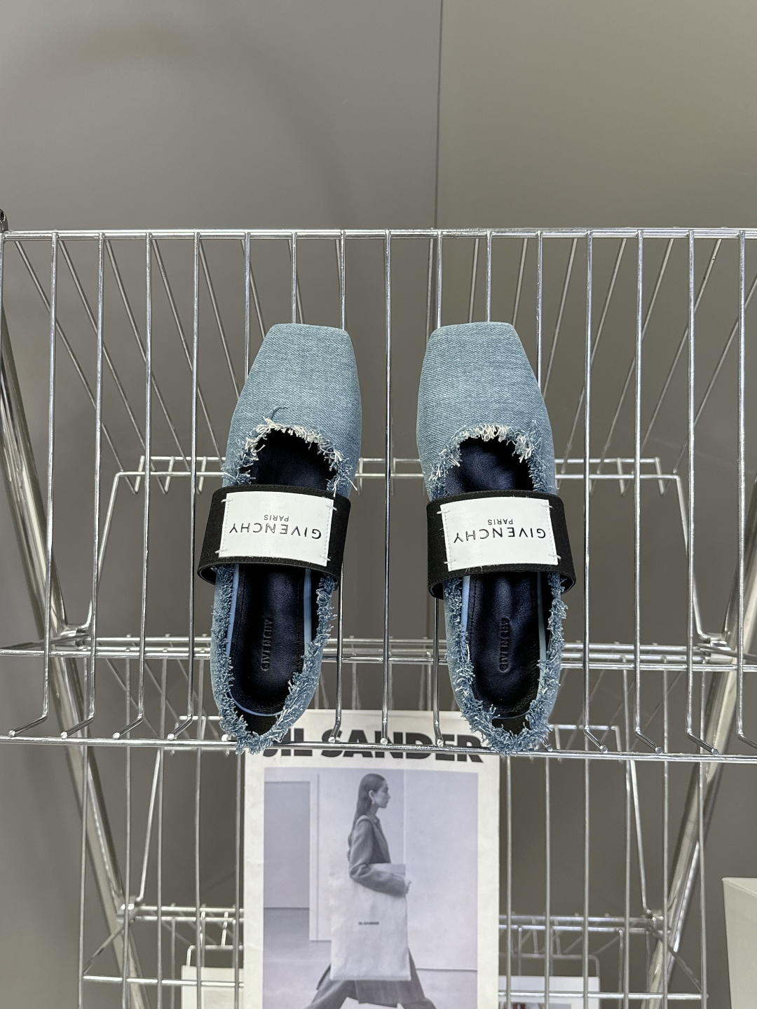 Givenchy纪梵希章若楠同款Sliced Square方头芭蕾舞平底鞋超多明星时尚博主种草 裁切方头