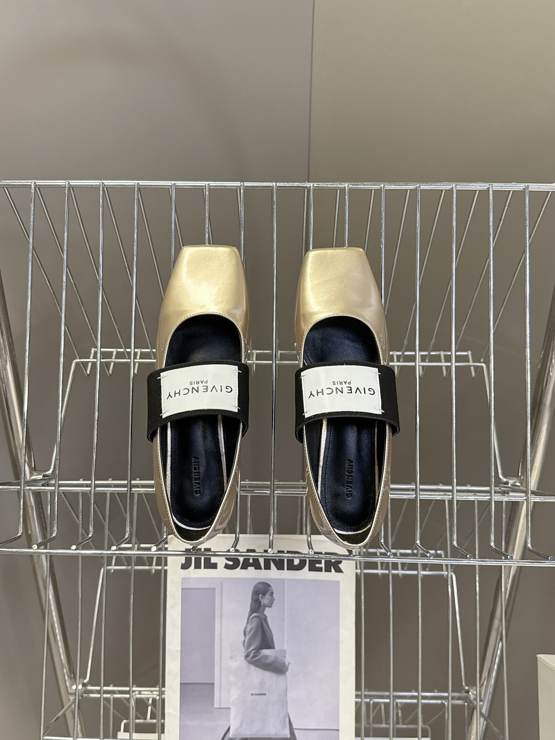 Givenchy纪梵希章若楠同款Sliced Square方头芭蕾舞平底鞋超多明星时尚博主种草 裁切方头