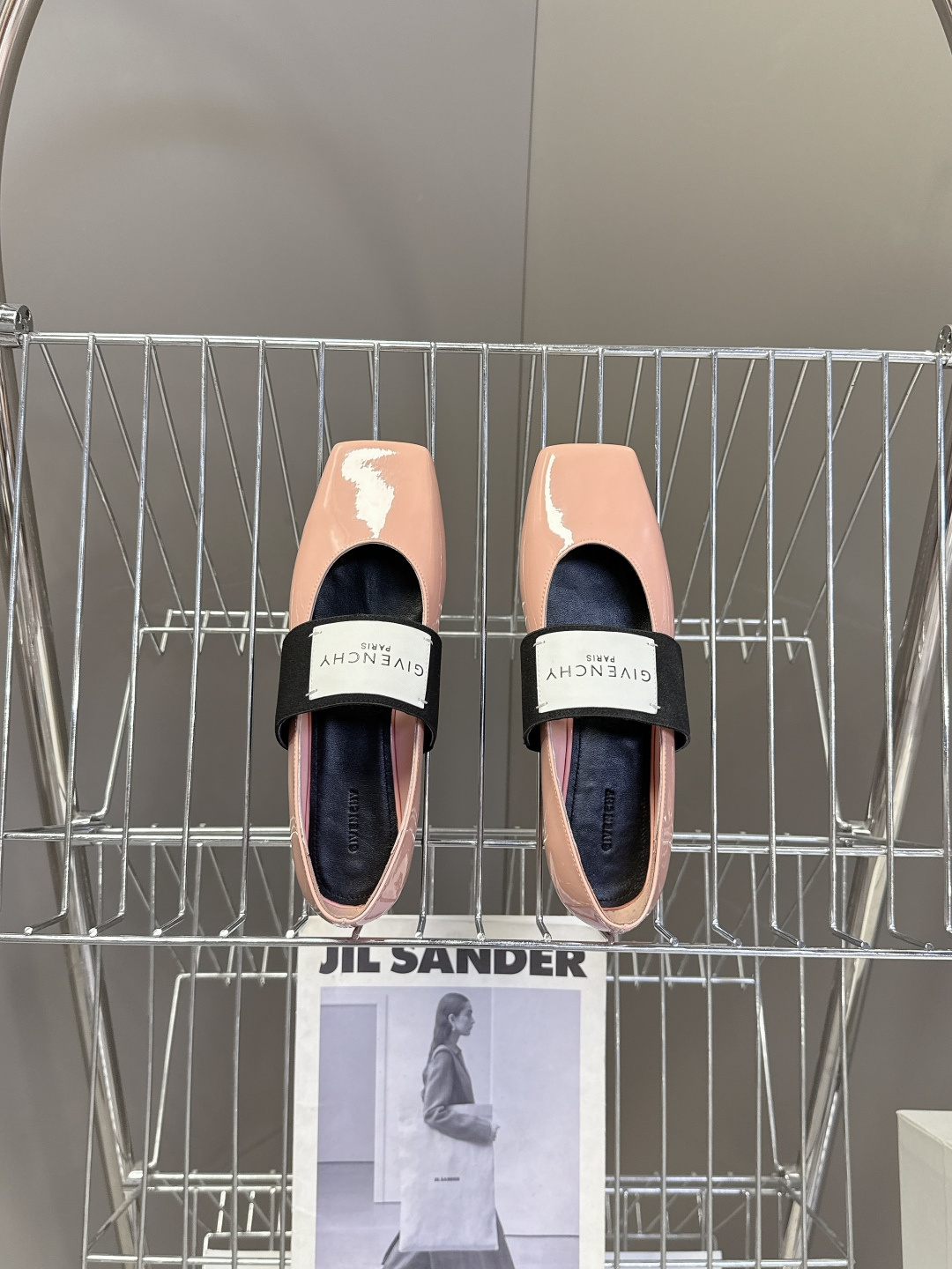 Givenchy纪梵希章若楠同款Sliced Square方头芭蕾舞平底鞋超多明星时尚博主种草 裁切方头