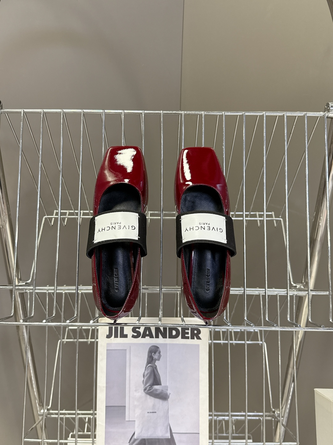 Givenchy纪梵希章若楠同款Sliced Square方头芭蕾舞平底鞋超多明星时尚博主种草 裁切方头