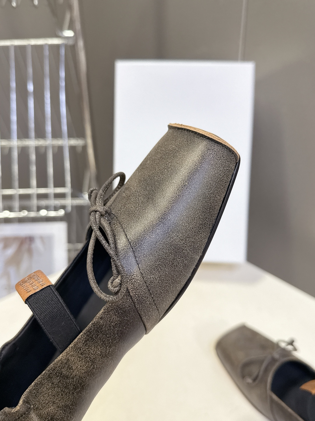 MM6马吉拉方头蝴蝶结芭蕾舞玛丽珍跳舞鞋 超多明星网红种草 MM6 Maison Margiela方头芭