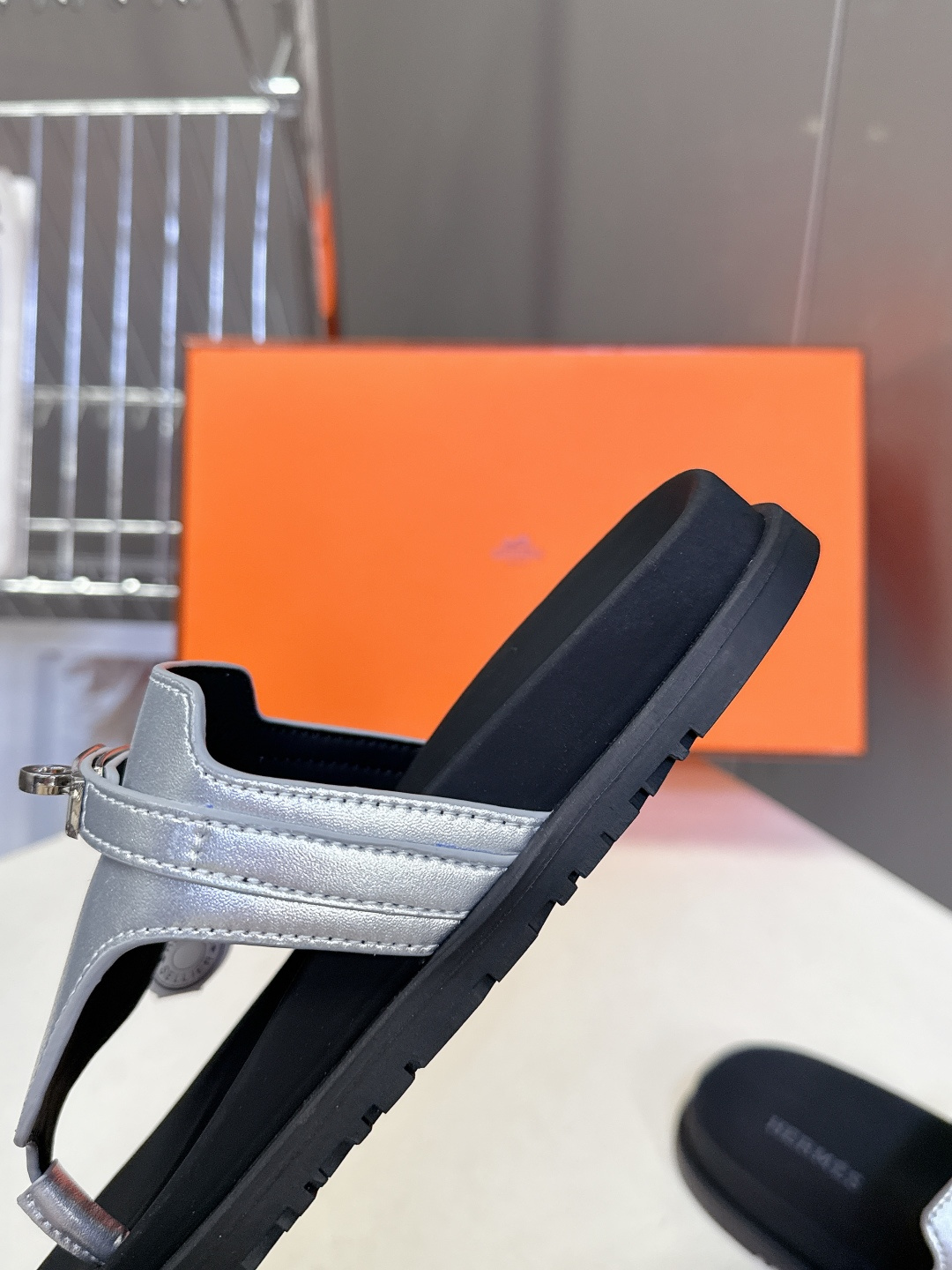 男➕10【ΗERMES 】爱马仕春夏经典情侣款二舅拖鞋 Chypre 丑萌丑萌二舅拖鞋——老头拖鞋，上脚