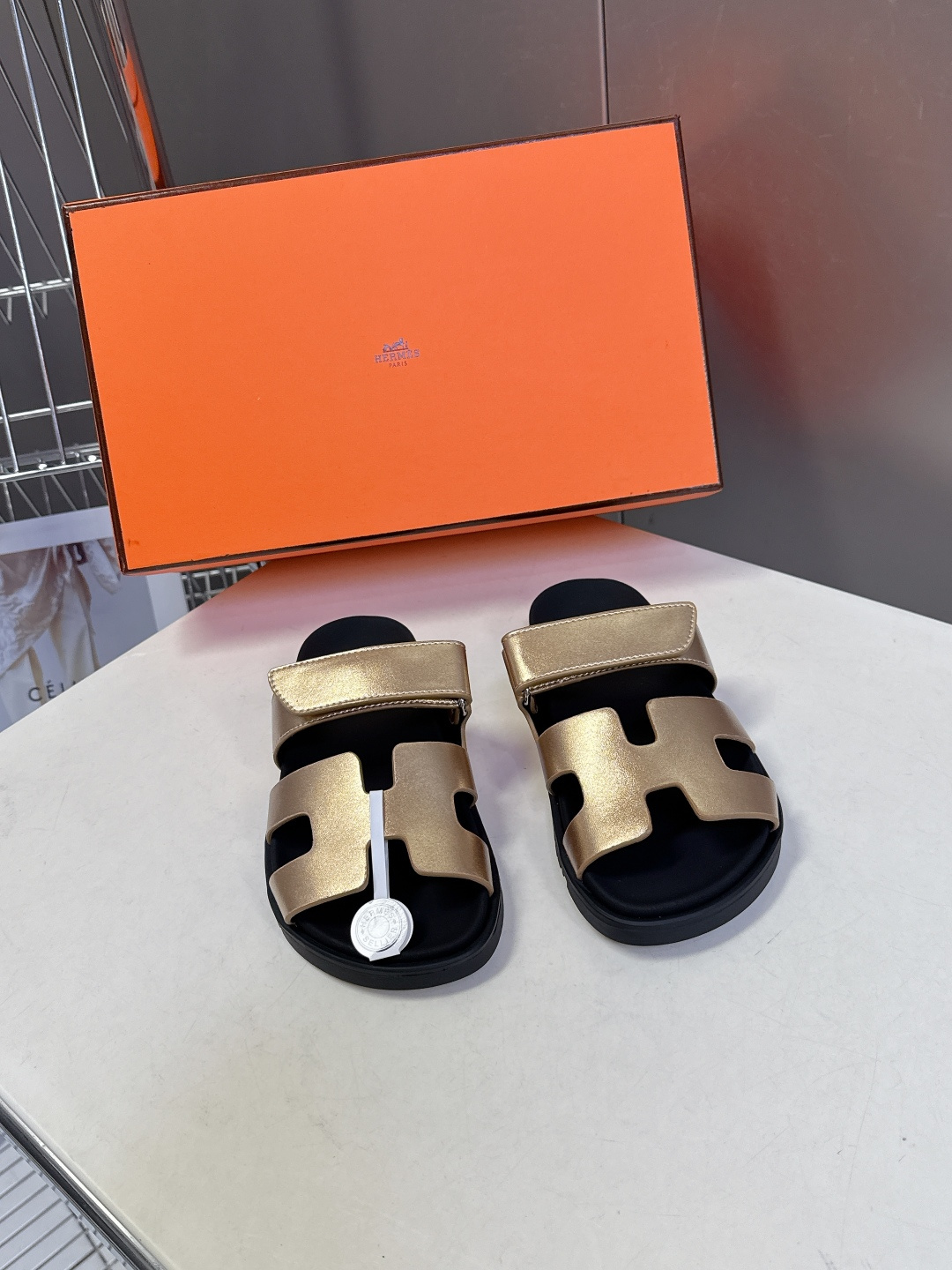 男➕10【ΗERMES 】爱马仕春夏经典情侣款二舅拖鞋 Chypre 丑萌丑萌二舅拖鞋——老头拖鞋，上脚