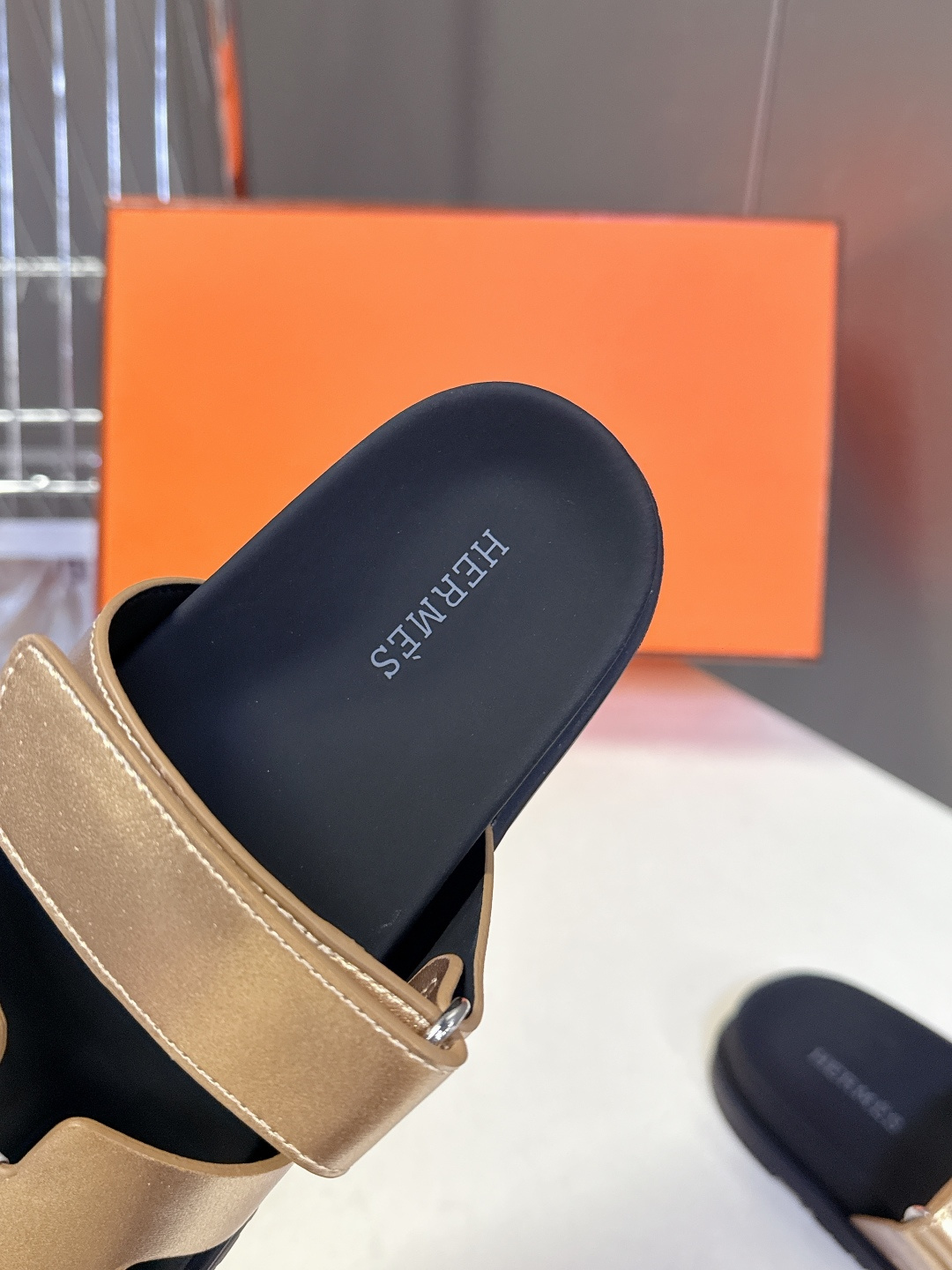 男➕10【ΗERMES 】爱马仕春夏经典情侣款二舅拖鞋 Chypre 丑萌丑萌二舅拖鞋——老头拖鞋，上脚