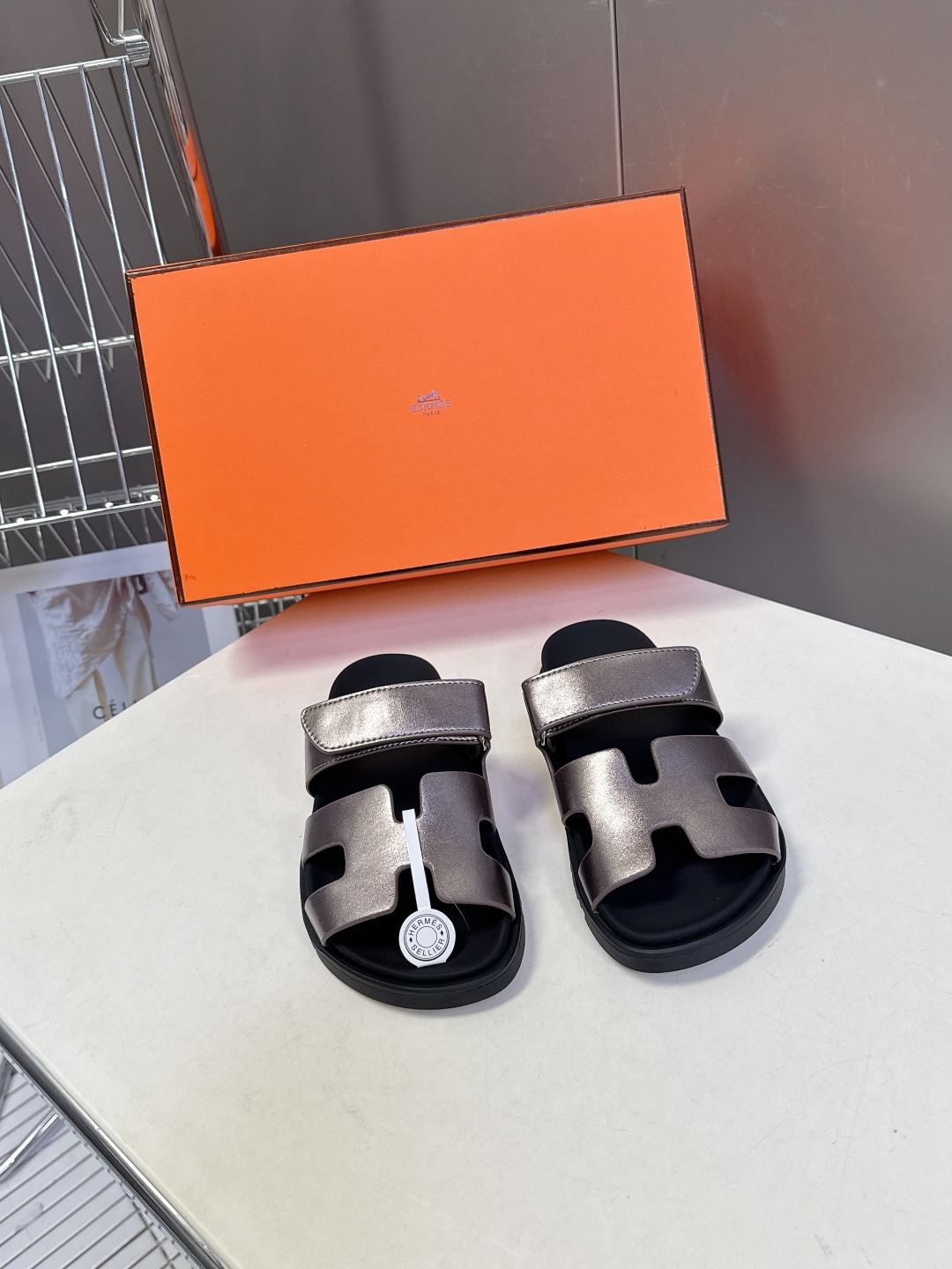 男➕10【ΗERMES 】爱马仕春夏经典情侣款二舅拖鞋 Chypre 丑萌丑萌二舅拖鞋——老头拖鞋，上脚