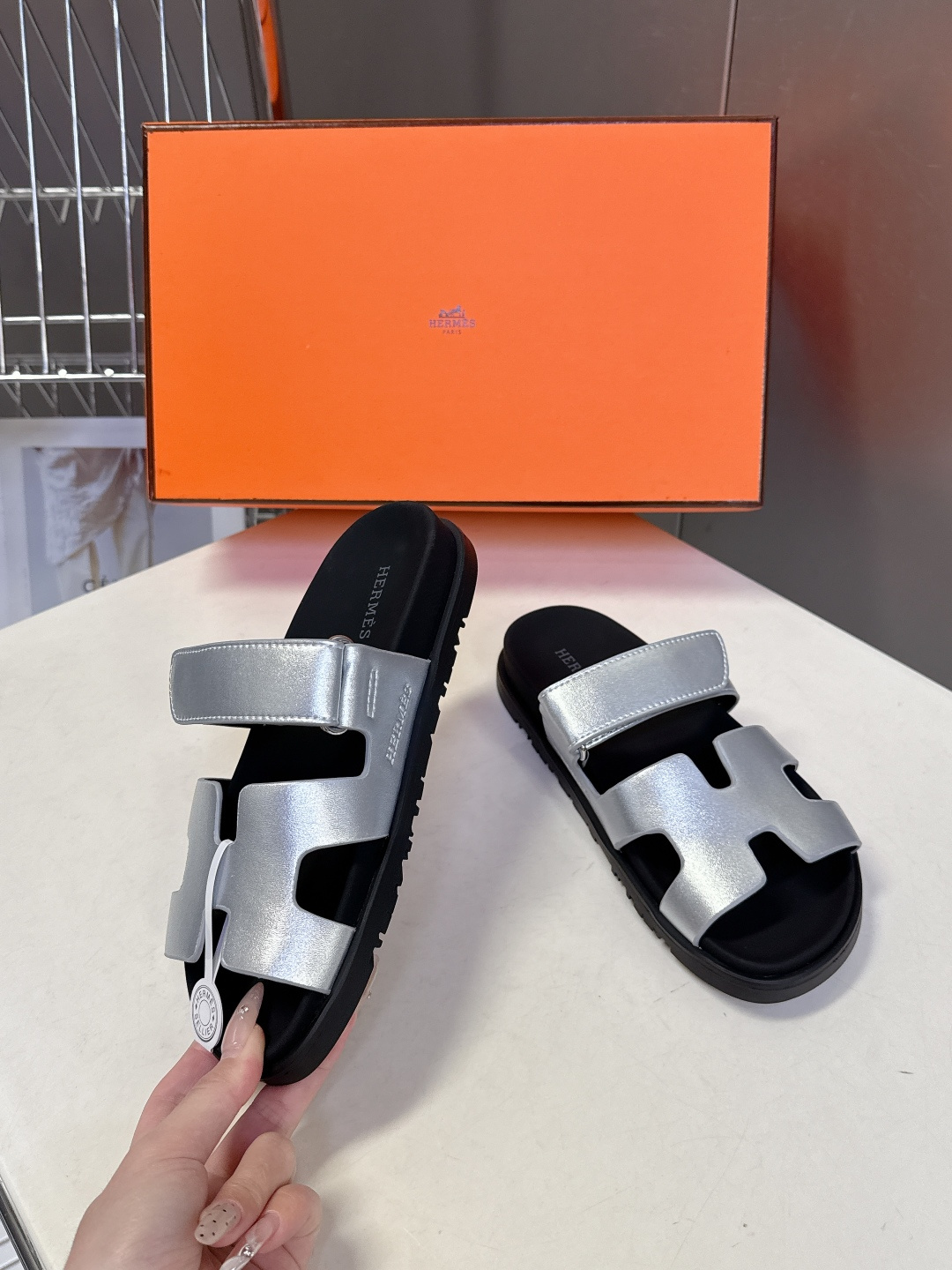男➕10【ΗERMES 】爱马仕春夏经典情侣款二舅拖鞋 Chypre 丑萌丑萌二舅拖鞋——老头拖鞋，上脚