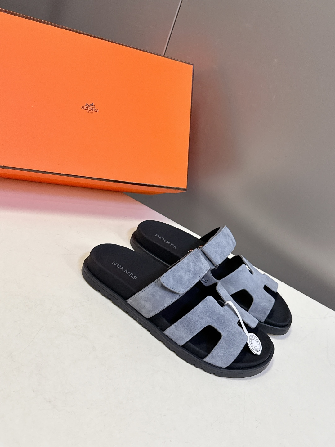 男➕10【ΗERMES 】爱马仕春夏经典情侣款二舅拖鞋 Chypre 丑萌丑萌二舅拖鞋——老头拖鞋，上脚