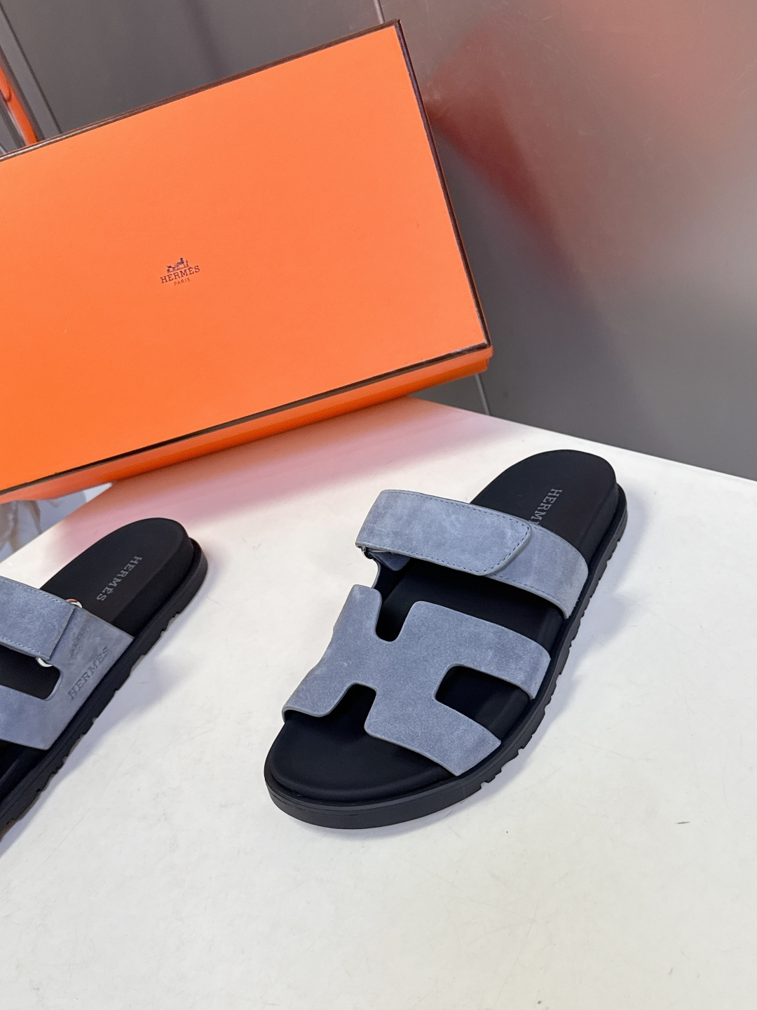 男➕10【ΗERMES 】爱马仕春夏经典情侣款二舅拖鞋 Chypre 丑萌丑萌二舅拖鞋——老头拖鞋，上脚