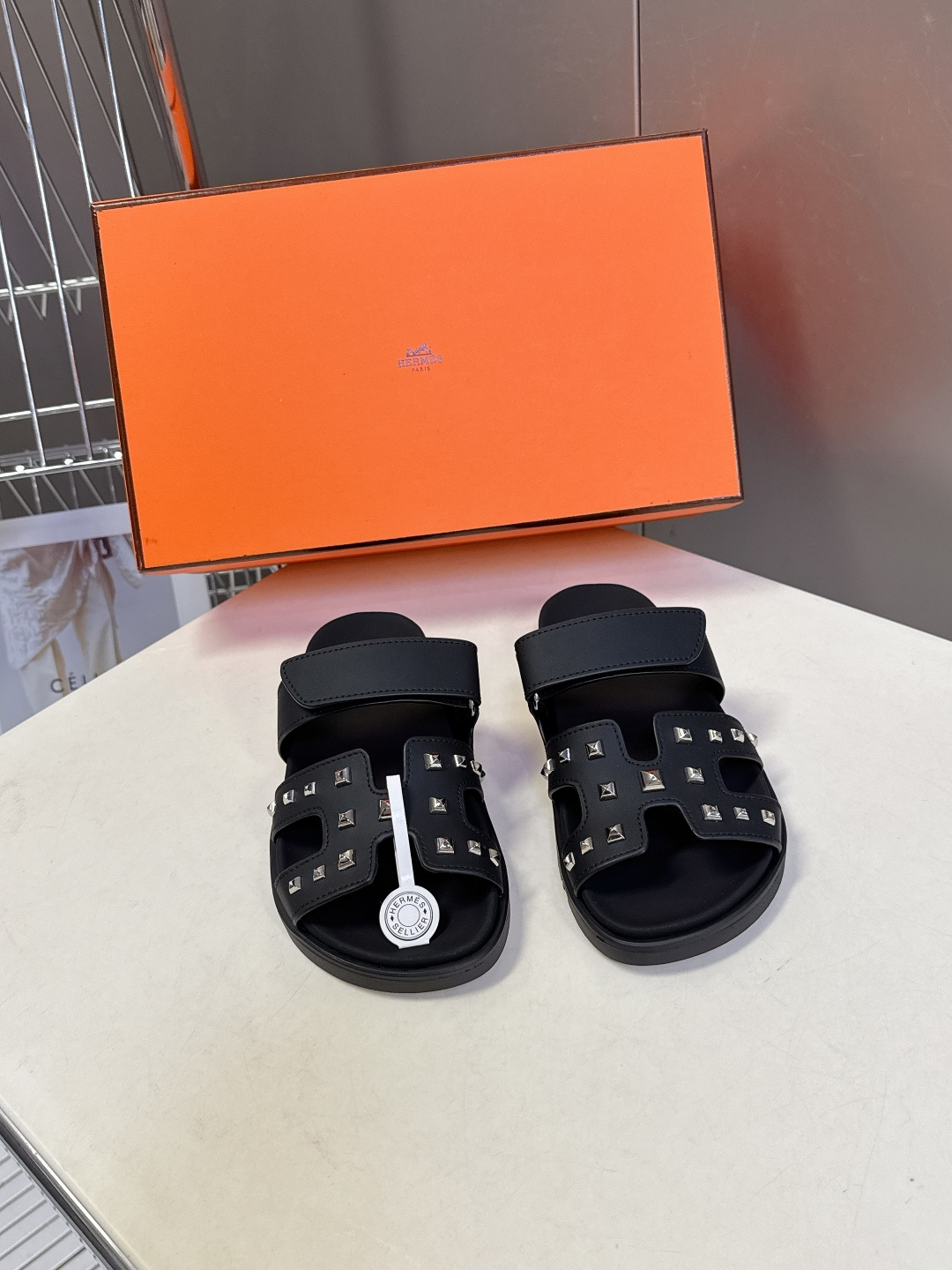 男➕10【ΗERMES 】爱马仕春夏经典情侣款二舅拖鞋 Chypre 丑萌丑萌二舅拖鞋——老头拖鞋，上脚