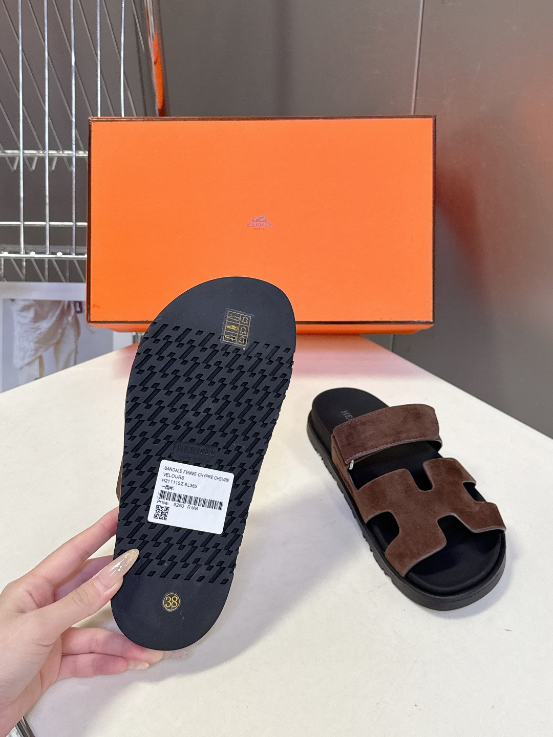 男➕10【ΗERMES 】爱马仕春夏经典情侣款二舅拖鞋 Chypre 丑萌丑萌二舅拖鞋——老头拖鞋，上脚