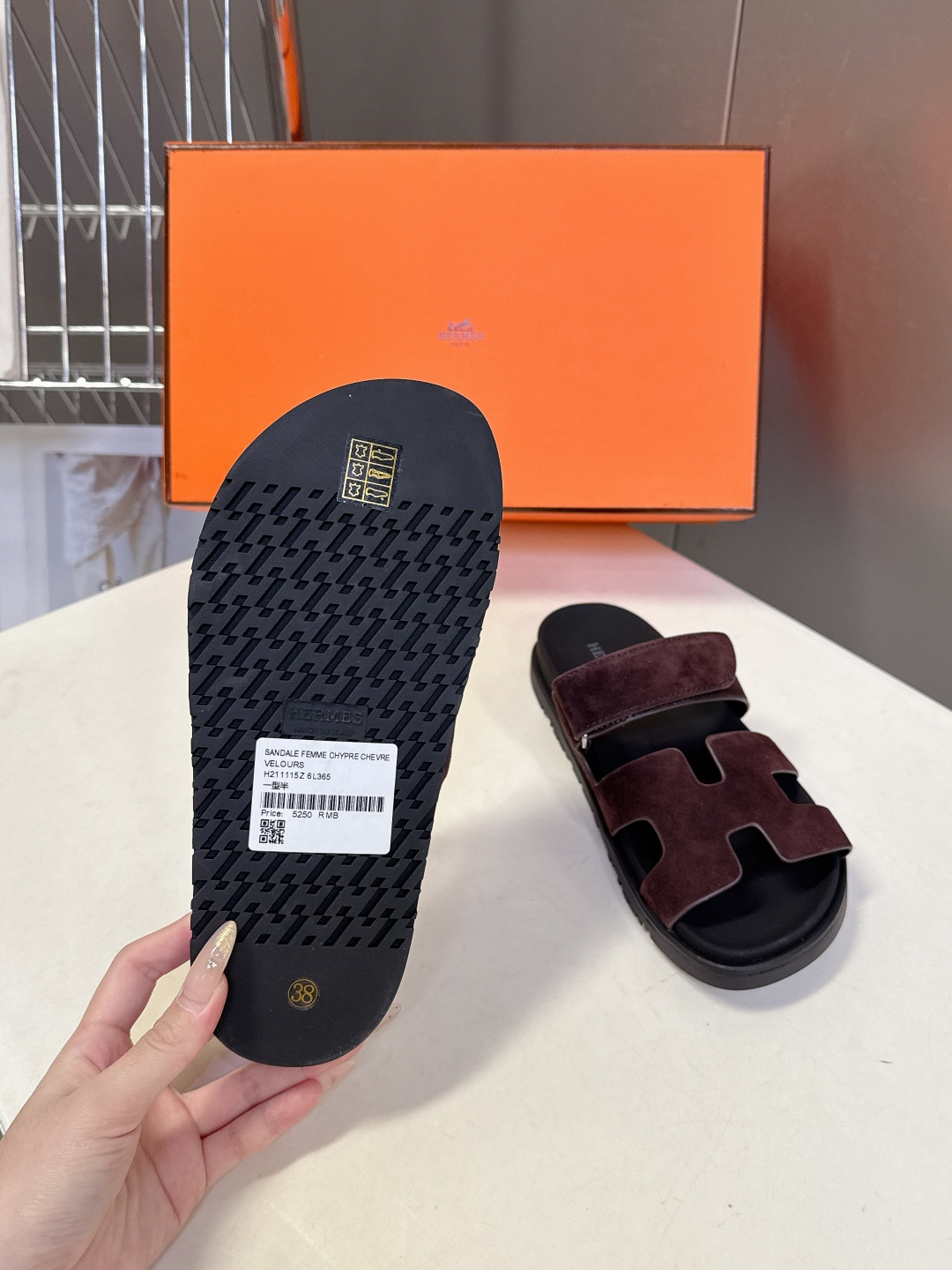 男➕10【ΗERMES 】爱马仕春夏经典情侣款二舅拖鞋 Chypre 丑萌丑萌二舅拖鞋——老头拖鞋，上脚