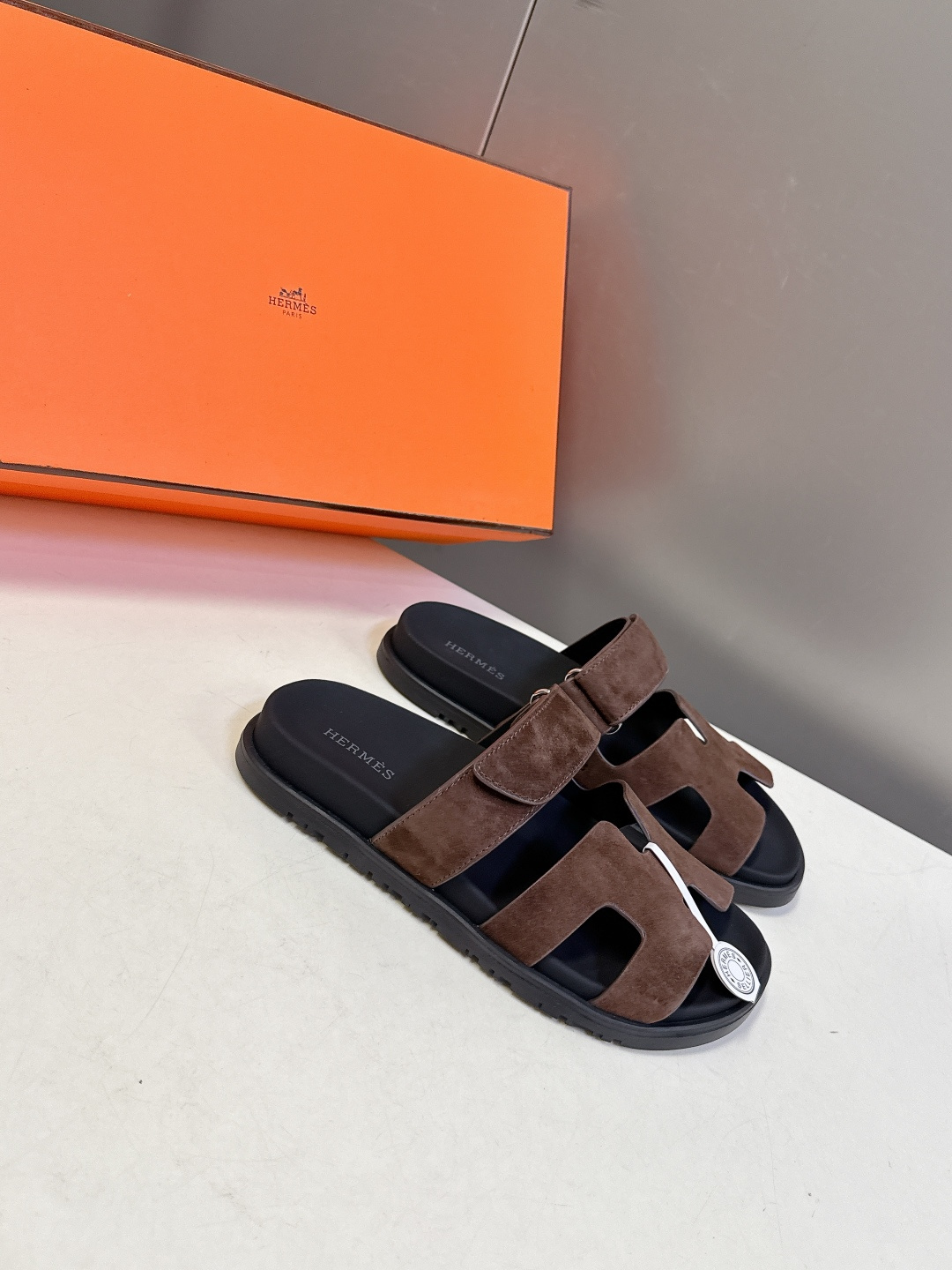男➕10【ΗERMES 】爱马仕春夏经典情侣款二舅拖鞋 Chypre 丑萌丑萌二舅拖鞋——老头拖鞋，上脚