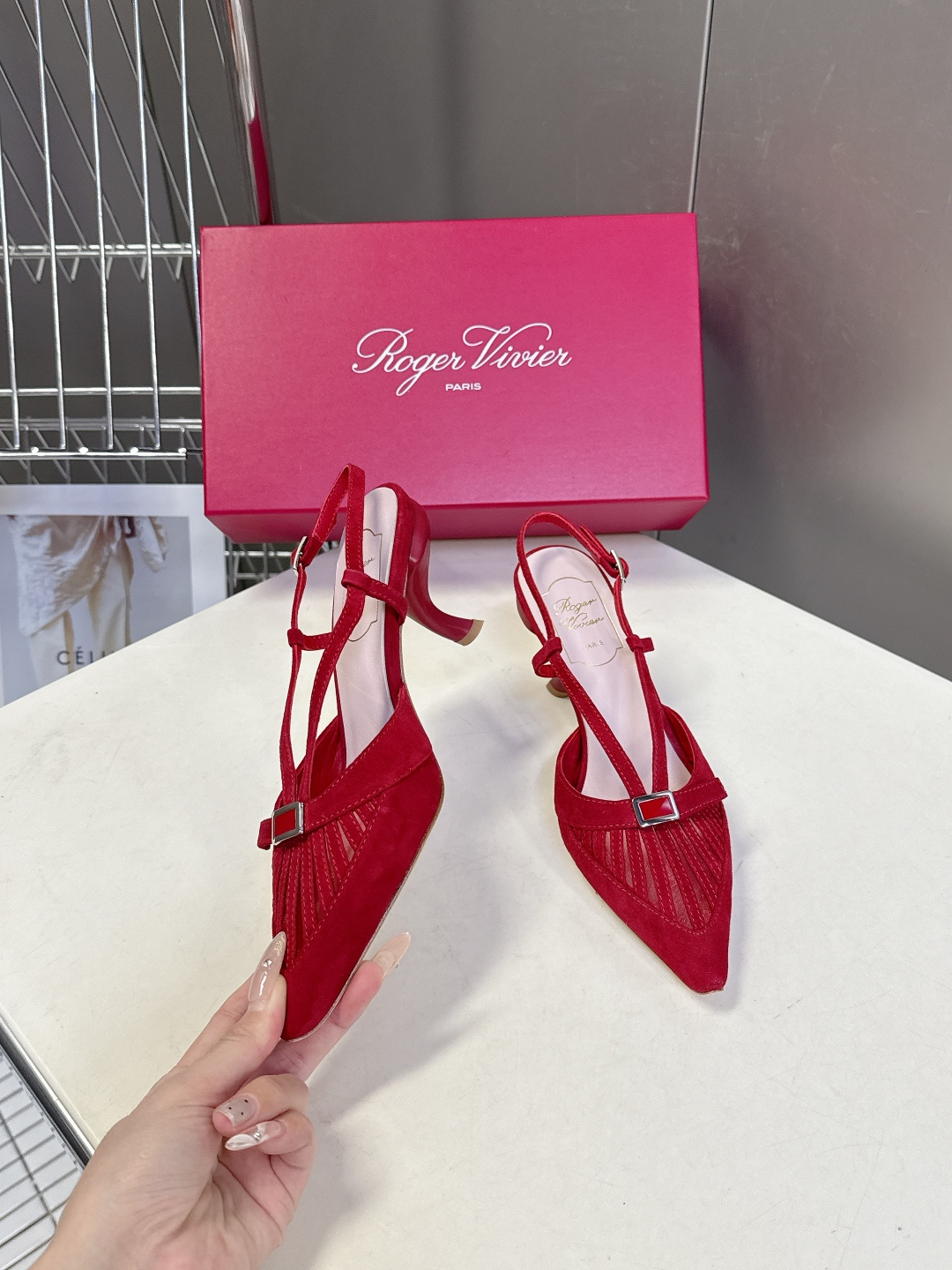 Roger Vivier罗杰·维维亚2026春夏最新款时装鞋超多明星网红种草 经典的尖头设计 蝴蝶结扣装