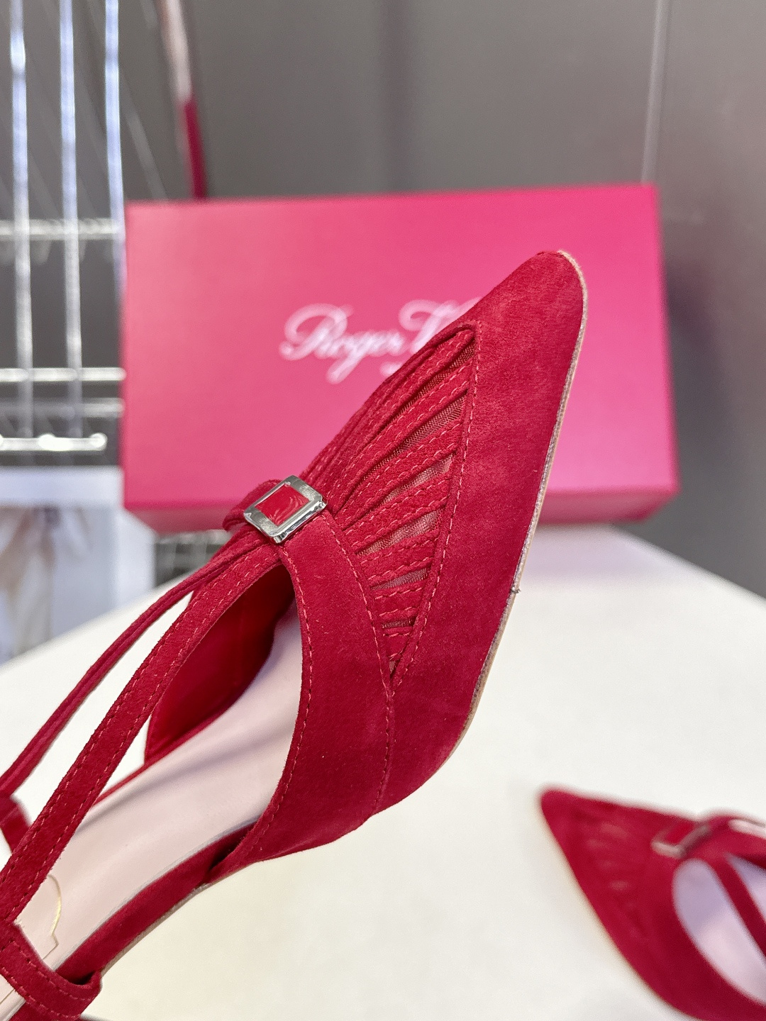 Roger Vivier罗杰·维维亚2026春夏最新款时装鞋超多明星网红种草 经典的尖头设计 蝴蝶结扣装